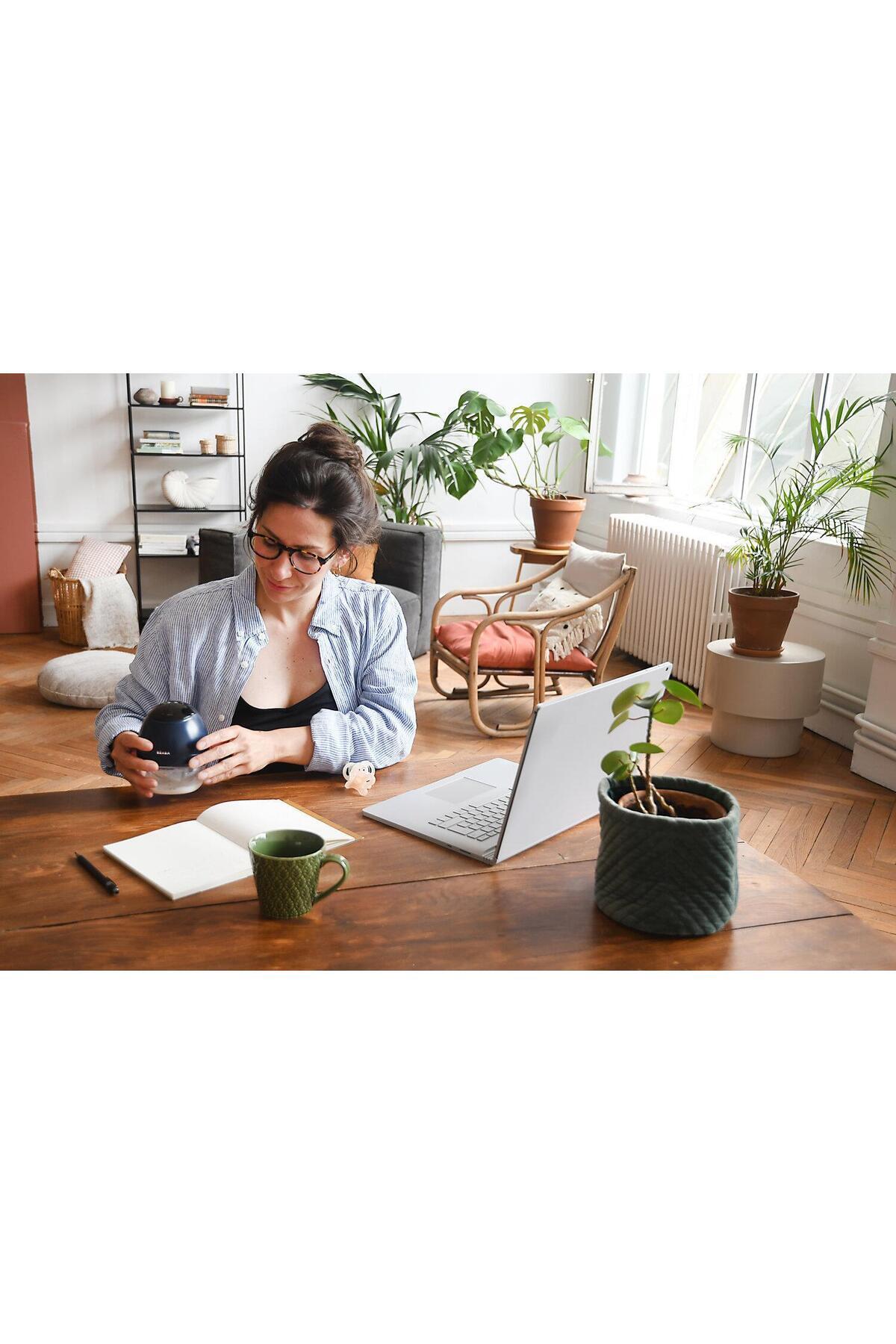 Beaba Hands-Free Giyilebilir Elektrikli Göğüs Pompası, Night Blue fotoğrafı 5 (önizleme)