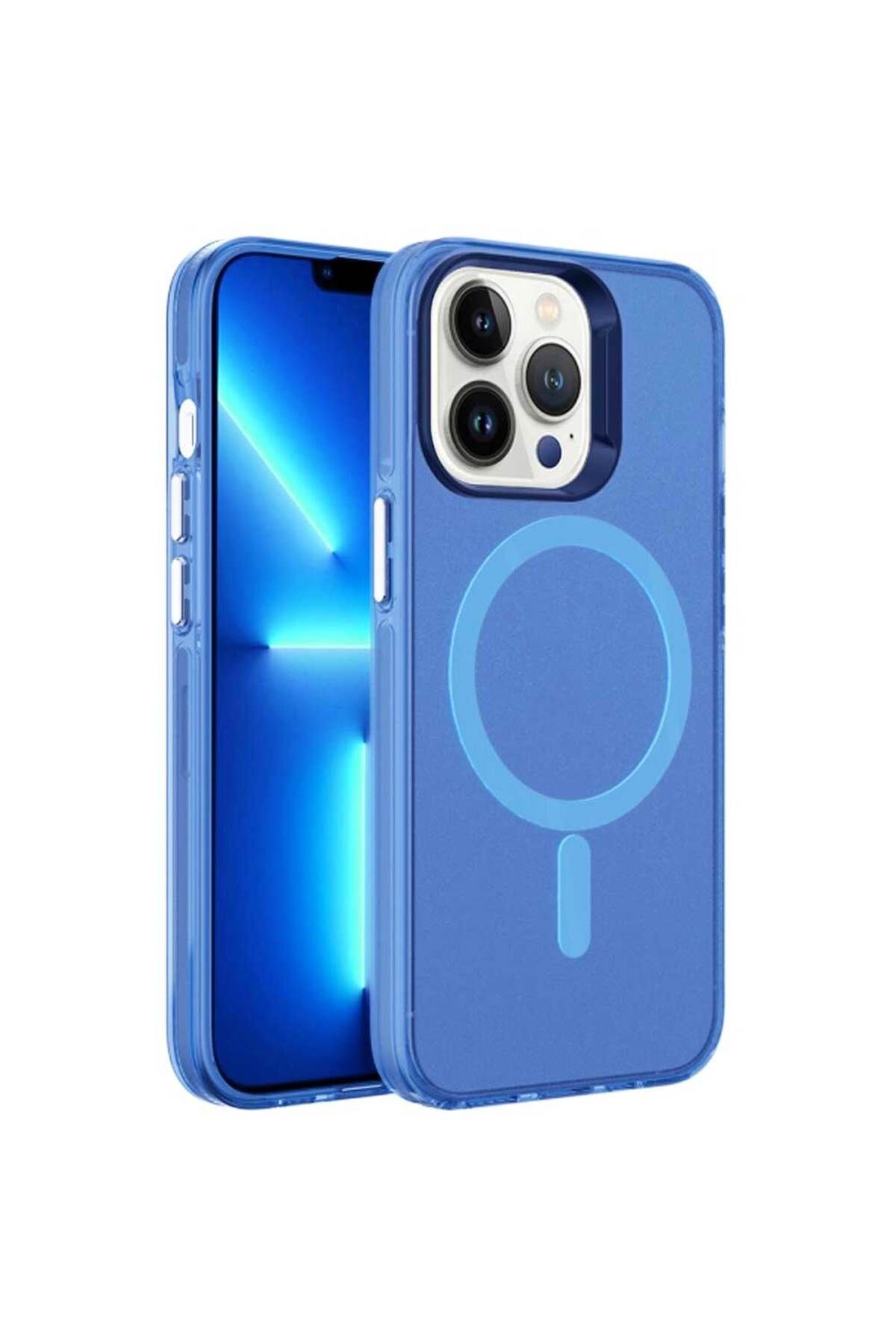 Smart Tech Apple iPhone 13 Pro Magsafe Buzlu Dora Kılıf
