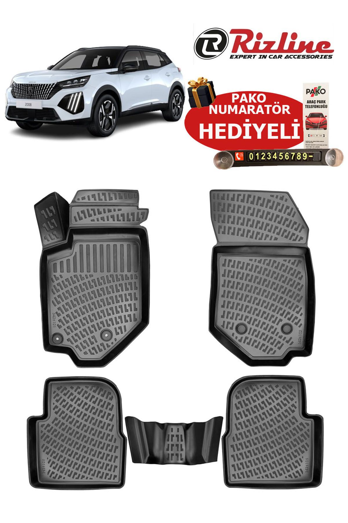 Rizline Peugeot 2008 Benzin-Dizel 2019 Sonrası Havuzlu Paspas