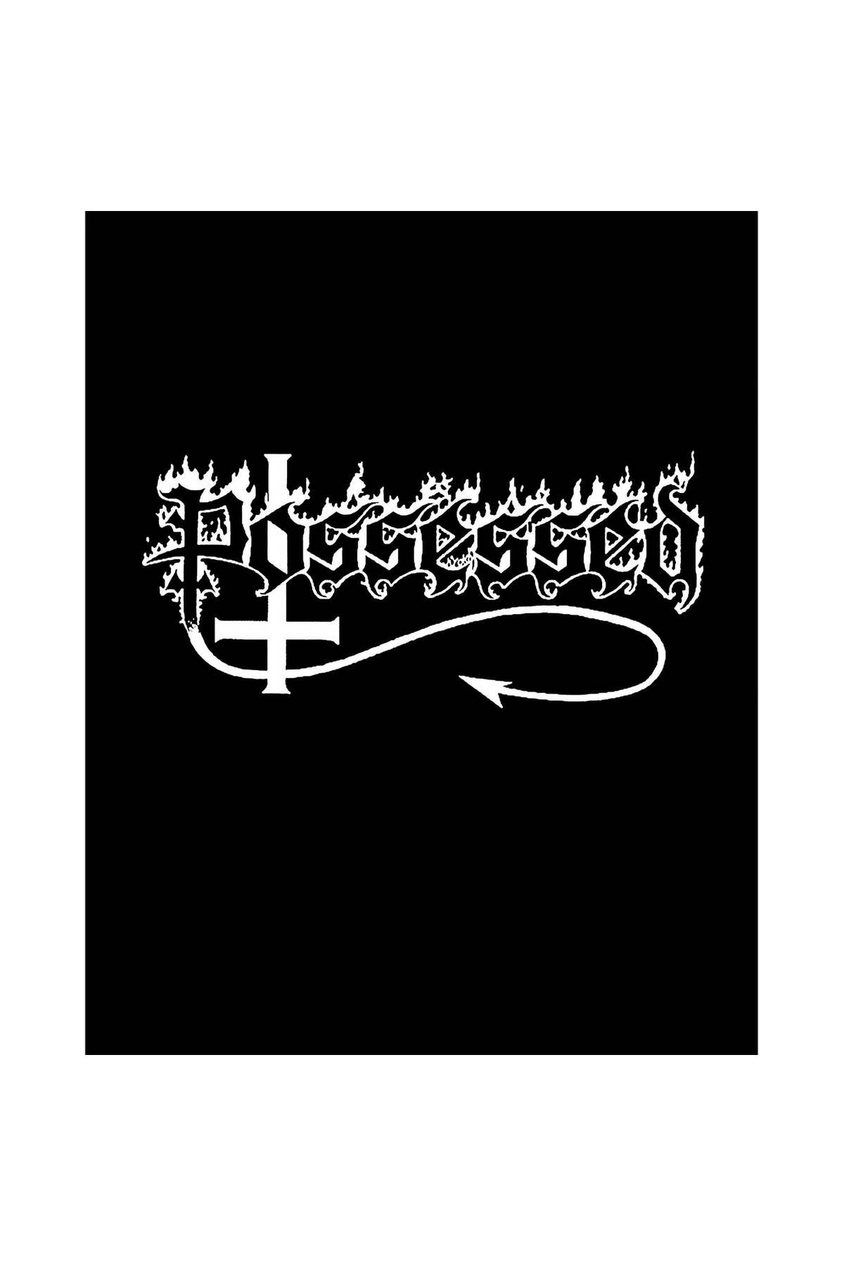 Z zepplin Possessed Text Logo Büyük Sırt Patch Yama