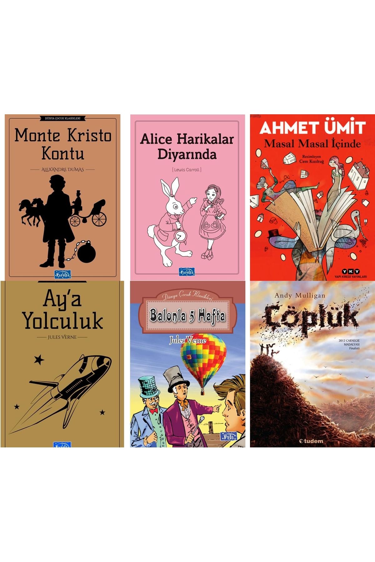 Parıltı Yayınları PARILTI YAYINLARI AYA YOLCULUK BALONDA 5 HAFTA AHMET ÜMİT MASAL MASAL İÇİNDE ÇÖPLÜK