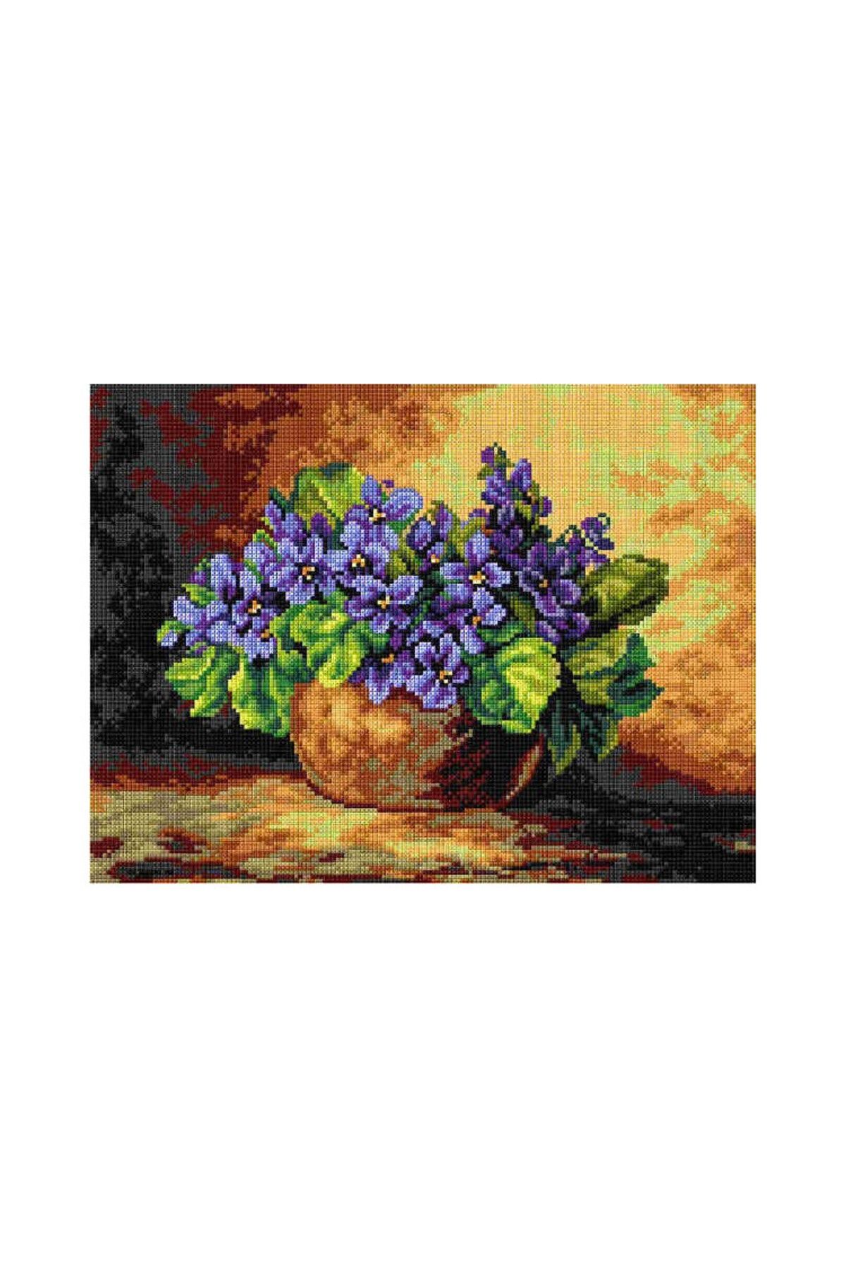 Orchidea Baskılı Goblen Mor Menekşe 2889 30*40 cm