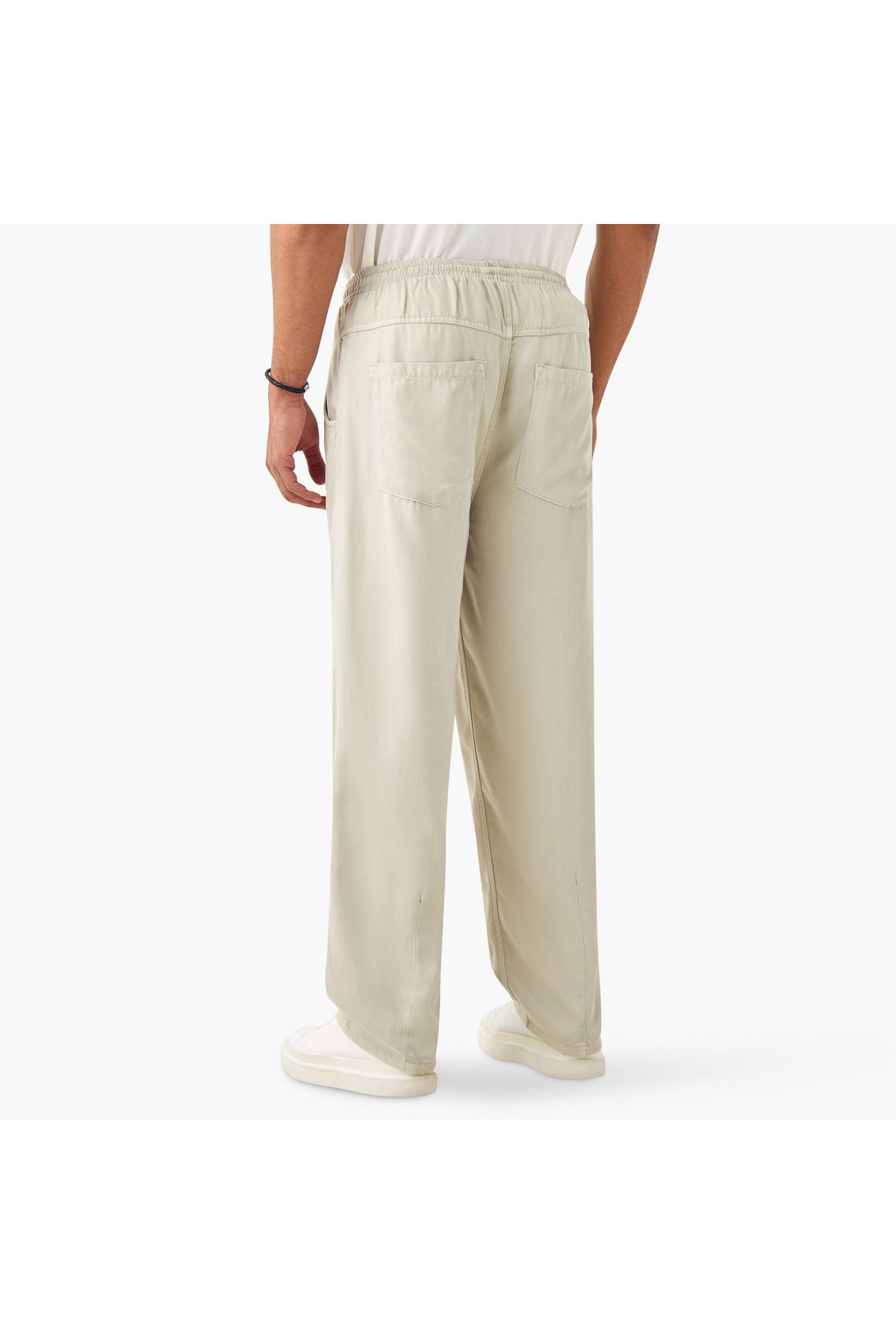 Lee Cooper-Relaxed Fit Pants with Drawstring Closure and Pockets 3