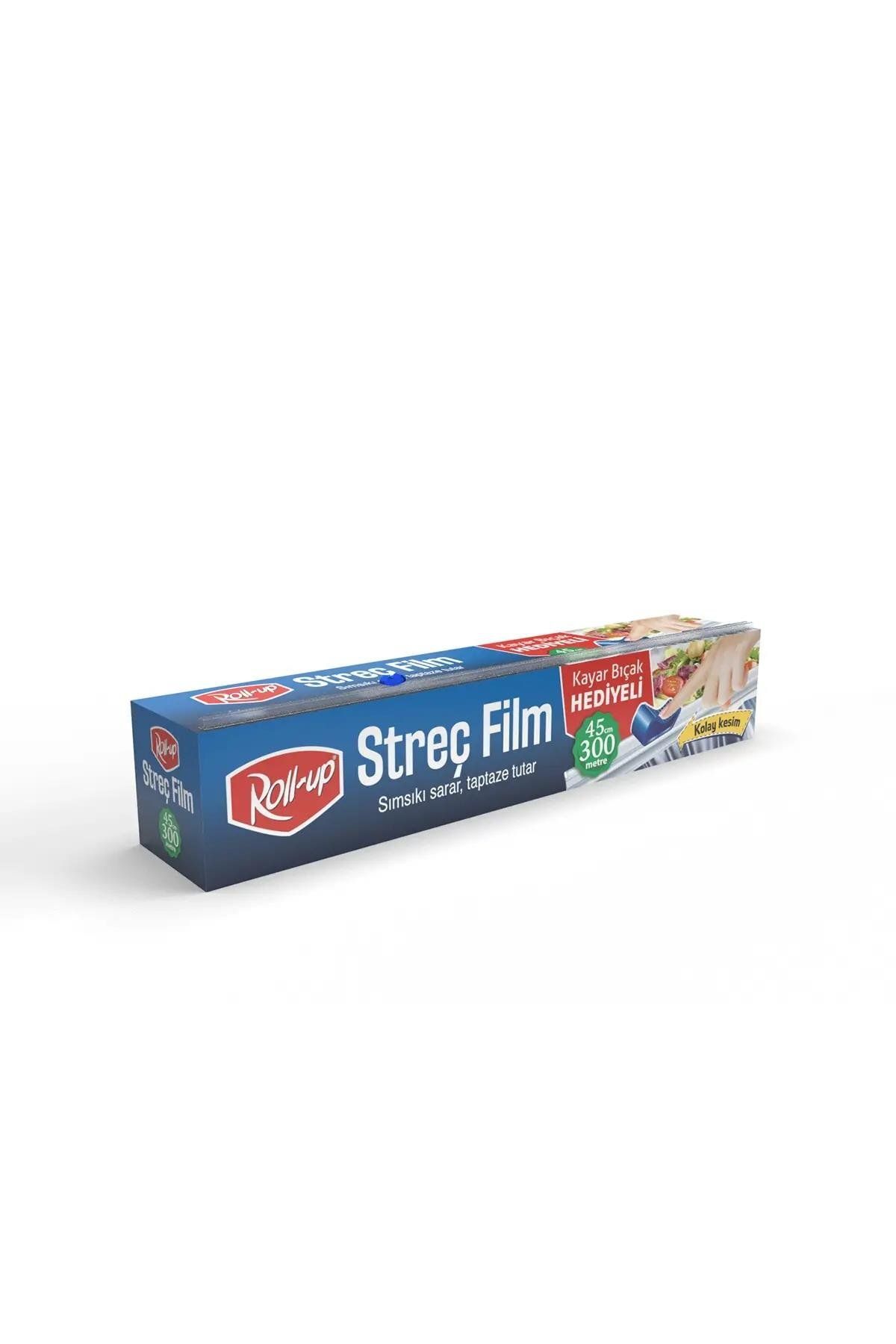 alsepeteavm Roll-up Kayar Bıçak Hediyeli Streç Film 45cm X 300m 9mic 1 Adet