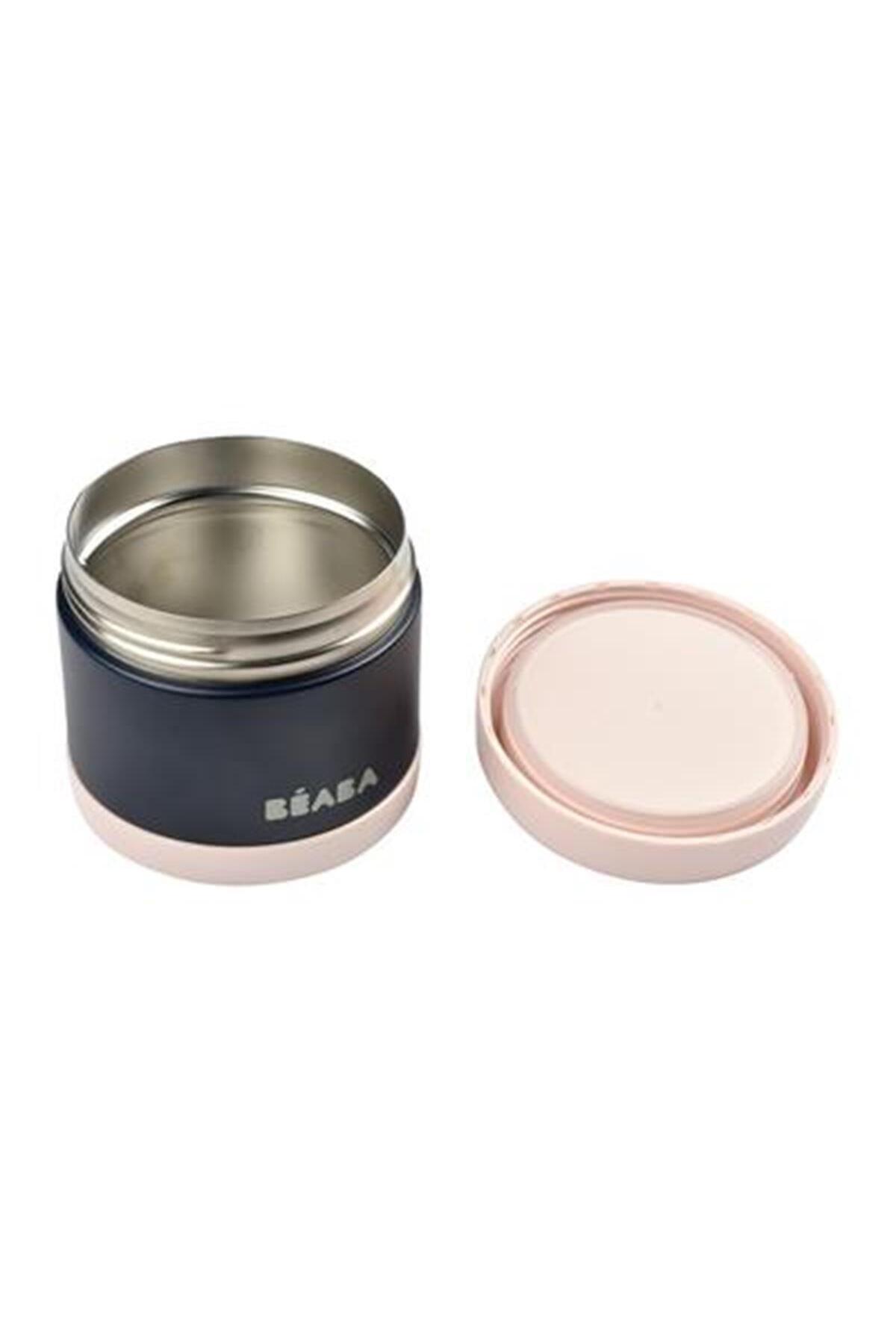 Beaba 500 ml Paslanmaz Çelik Yiyecek Termosu (light pink/dark blue) fotoğrafı 4 (önizleme)