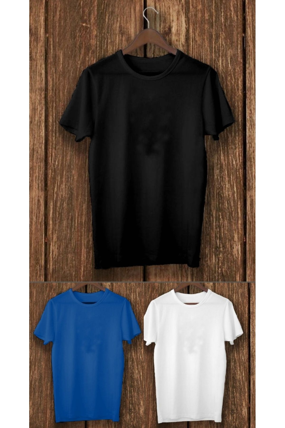 THE WHITE Regular Baskısız Sıfır Yaka 3'lü T-Shirt