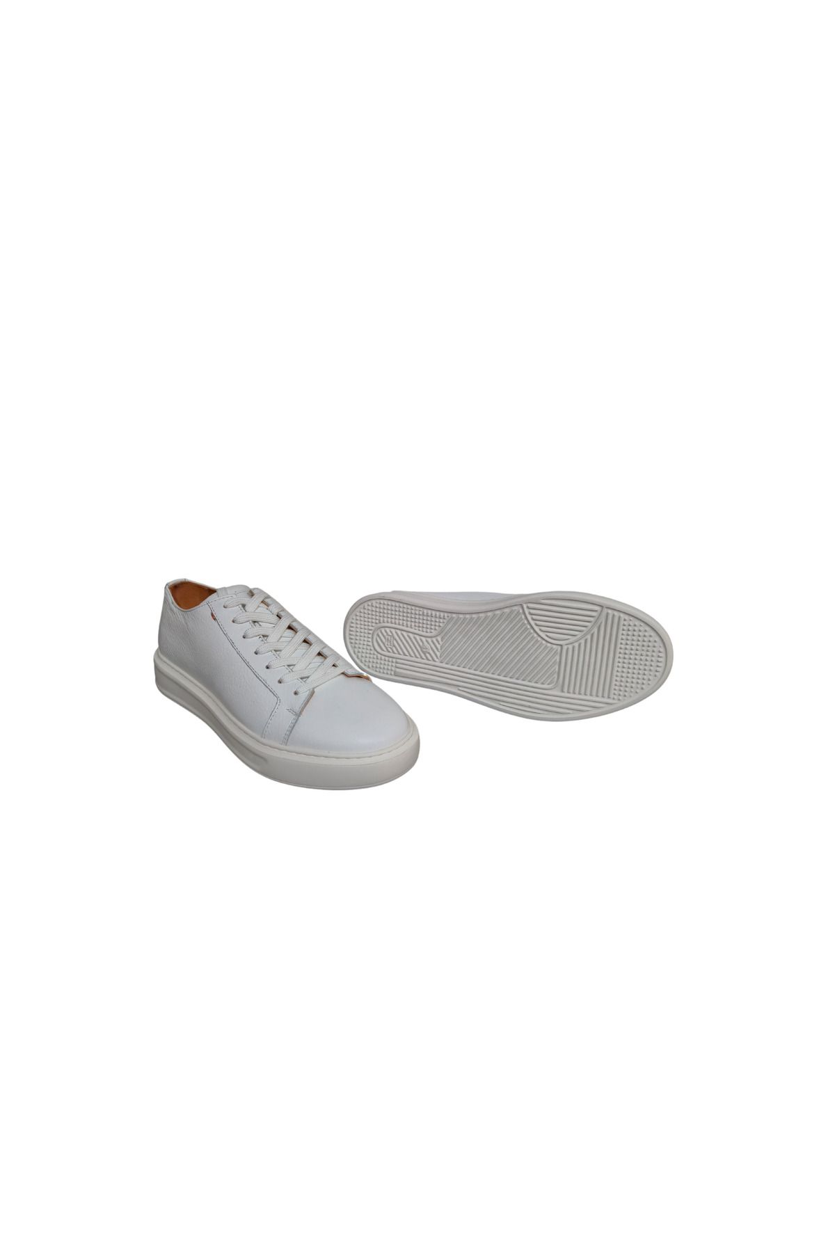 MARCO ROSSİ Marco Rossi – Milano Beyaz Hakiki Deri Erkek Sneaker