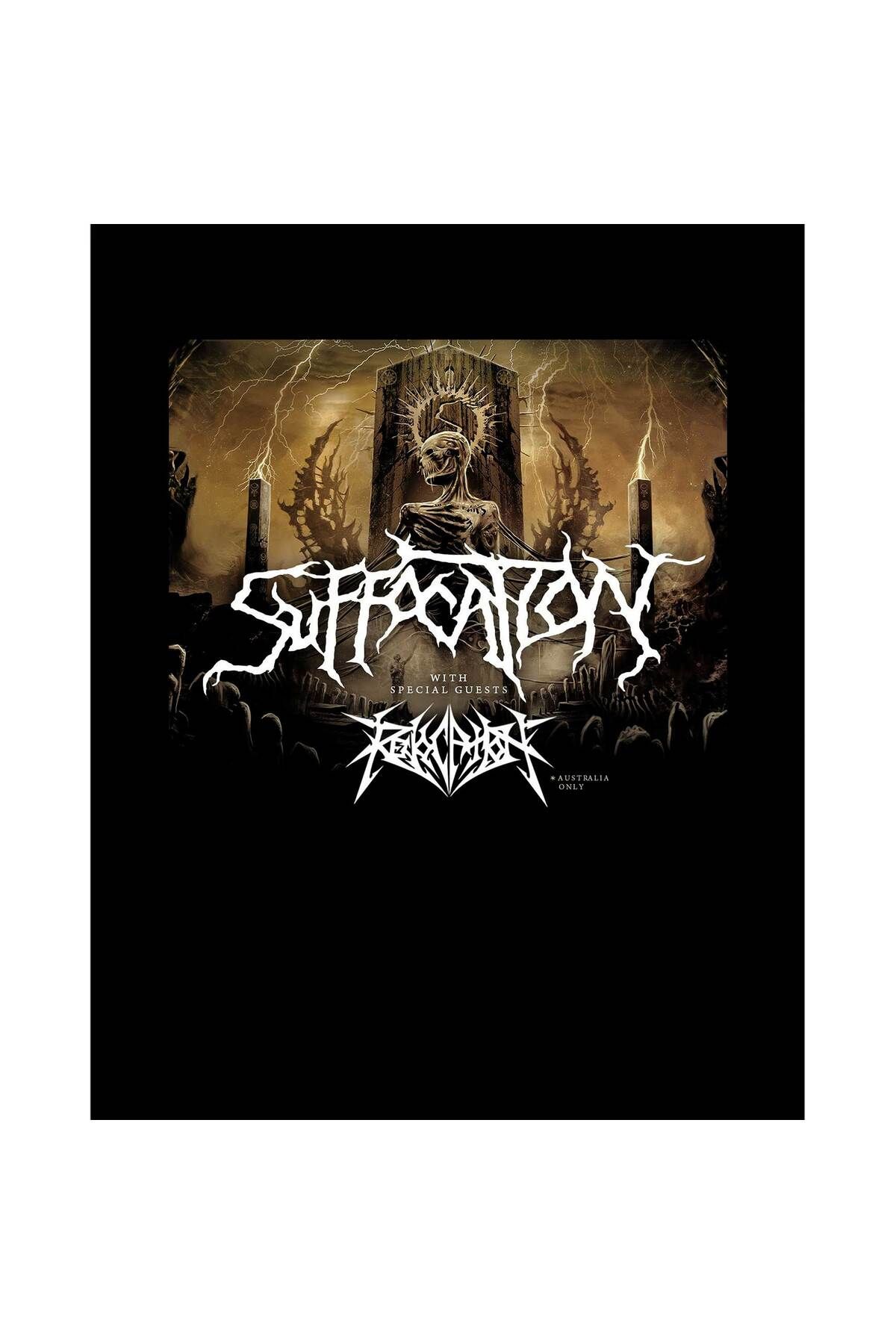 Z zepplin Suffocation With Special Guests Büyük Sırt Patch Yama