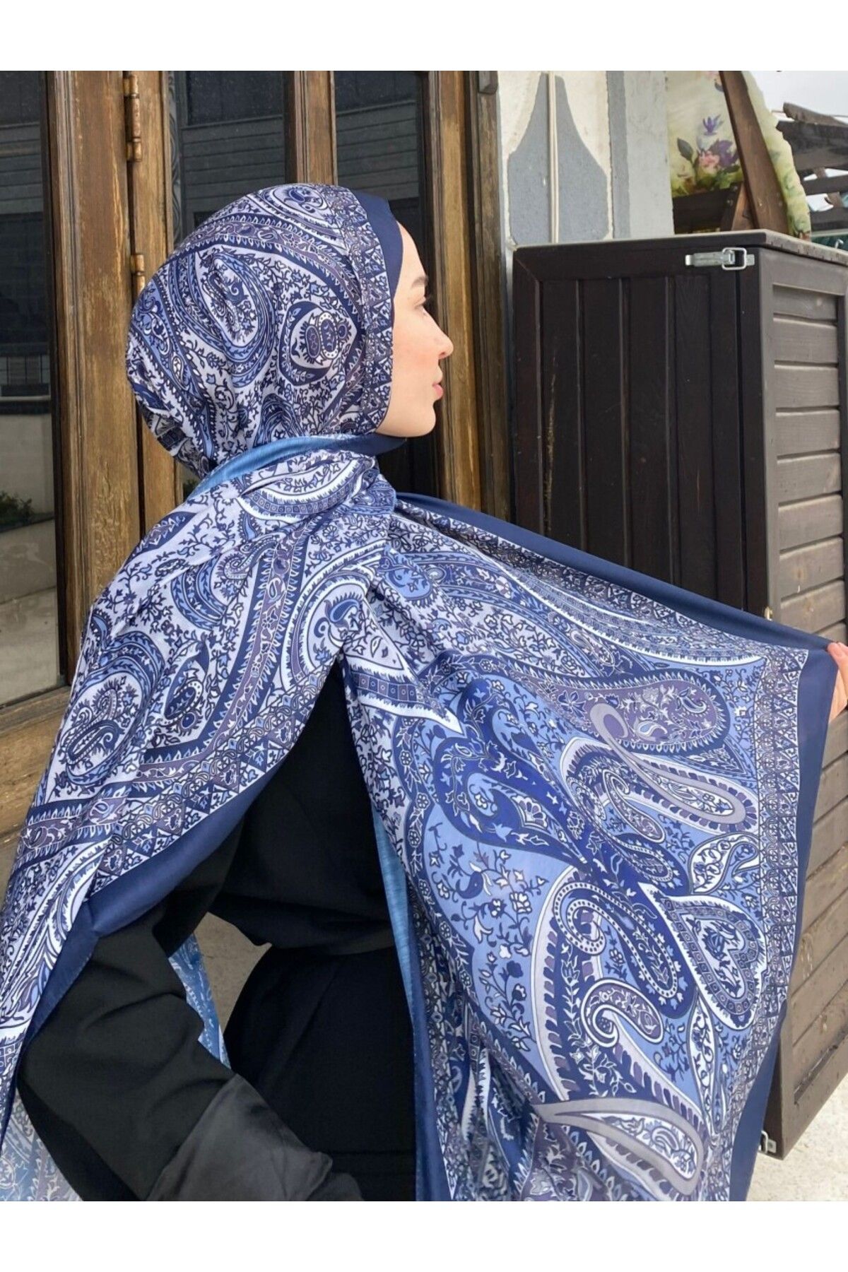 başörtü dükkanı Firuze 2 Desen Şal