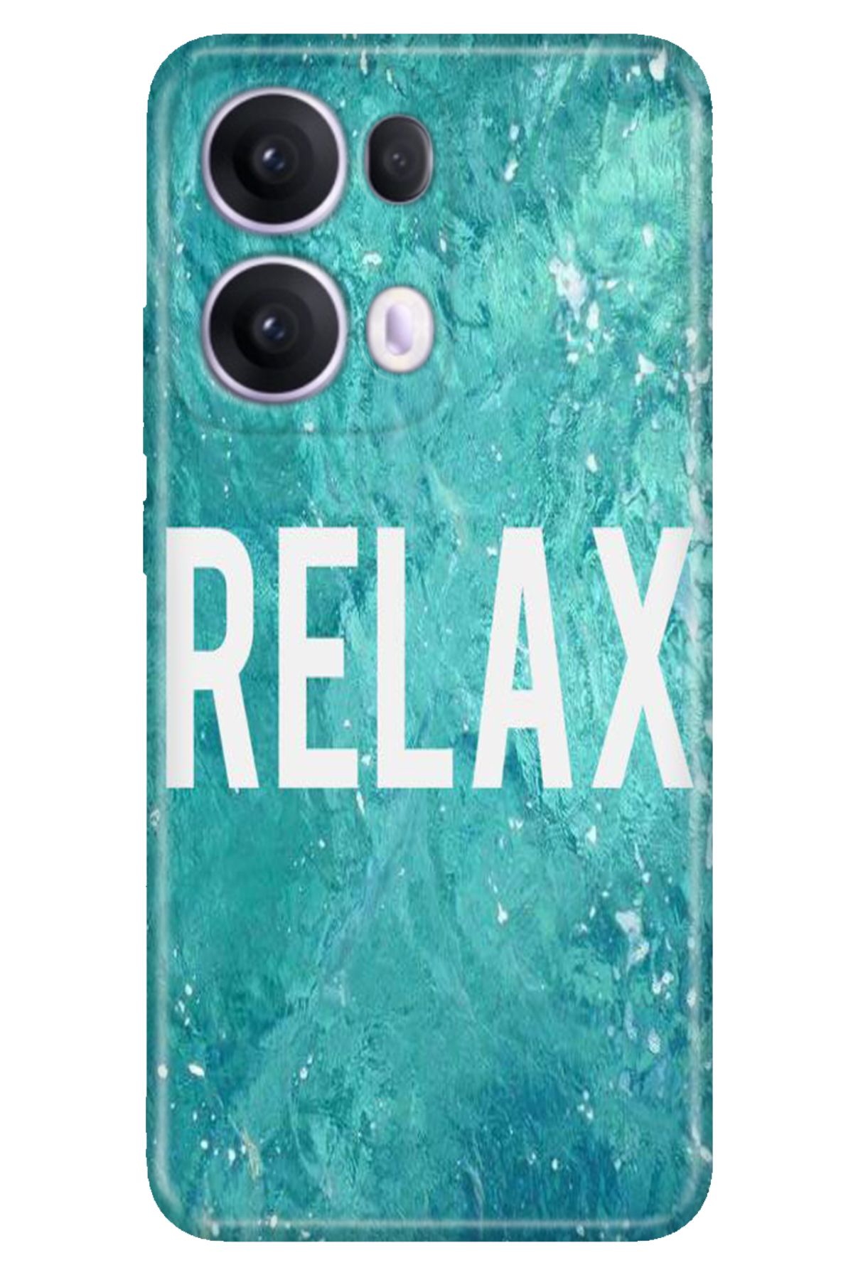 OPPO Reno 13 Pro Kılıf Oppo Dekoratif Silikon Baskılı Kapak Relax Mermer