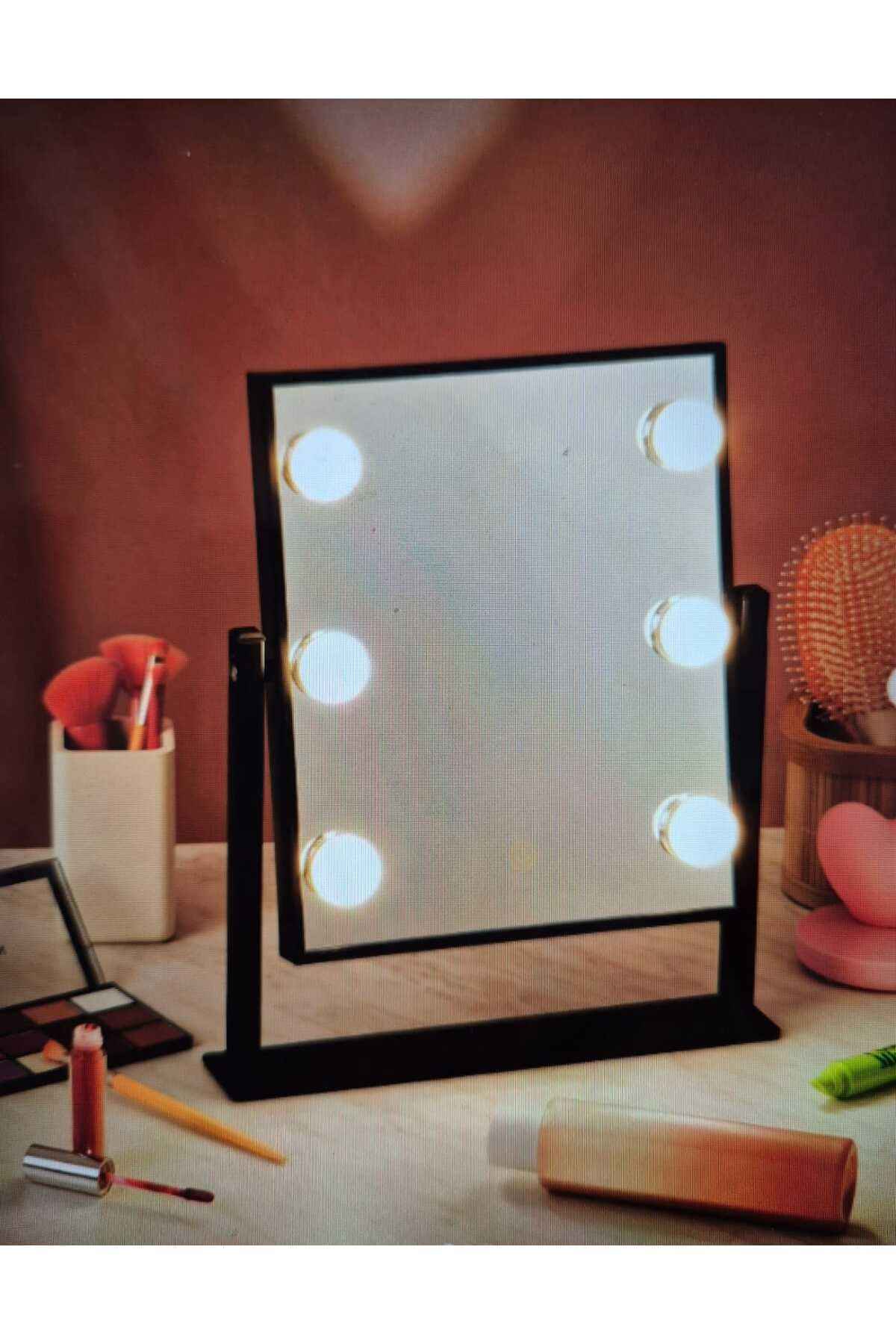 Naturalove 6 LED'li Kulis Makyaj Aynası 3 Farklı LED Rengiyle