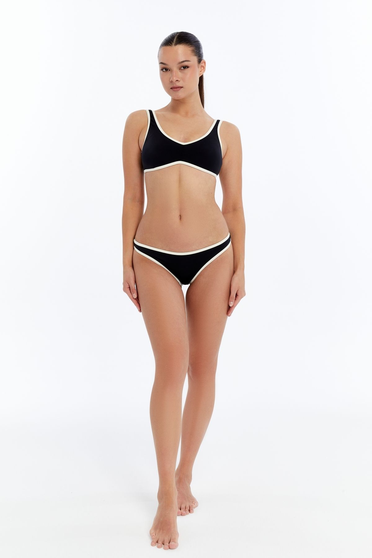 LOVELY THINGS VIRGINIA BİKİNİ ALT - Siyah Beyaz Renk