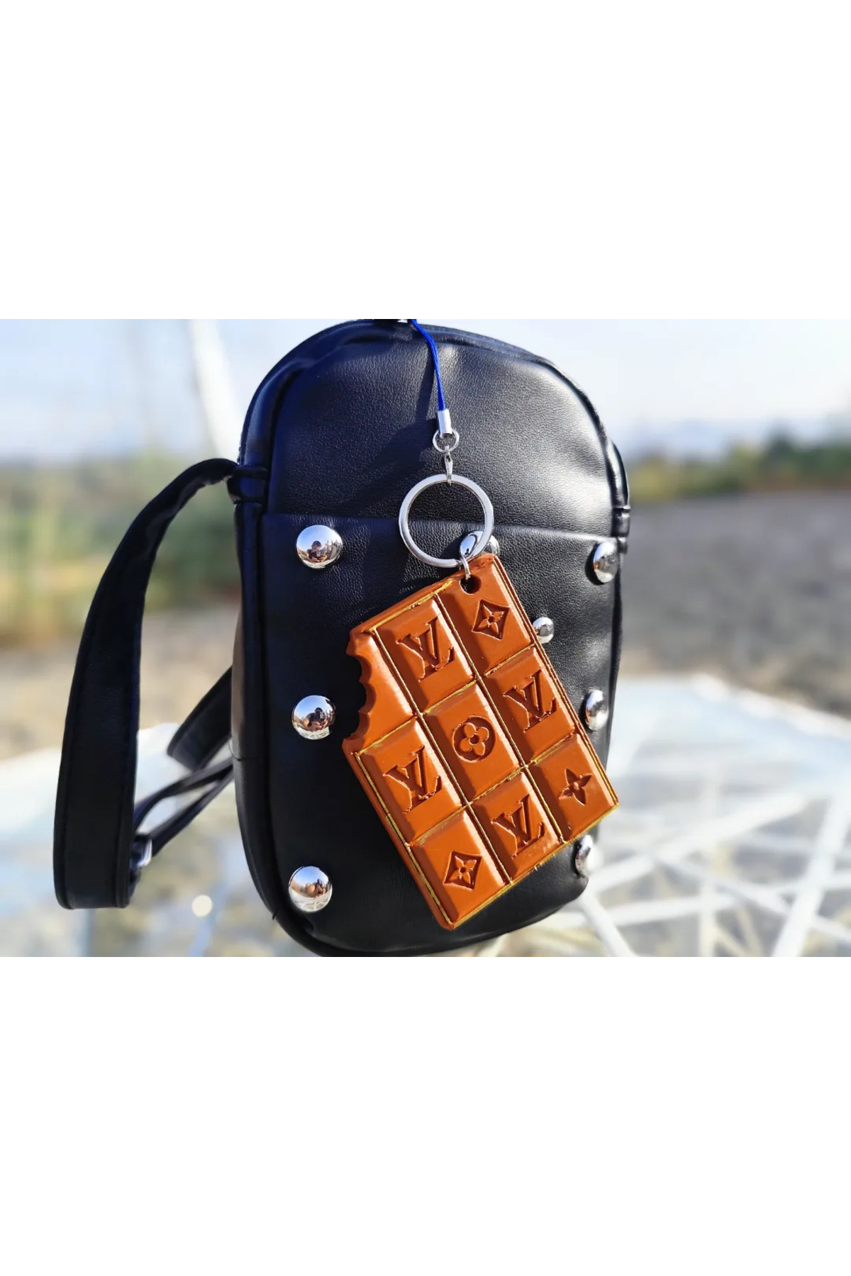 Portachiavi al cioccolato - Portachiavi dal design al cioccolato | Carino e durevole 10 cm