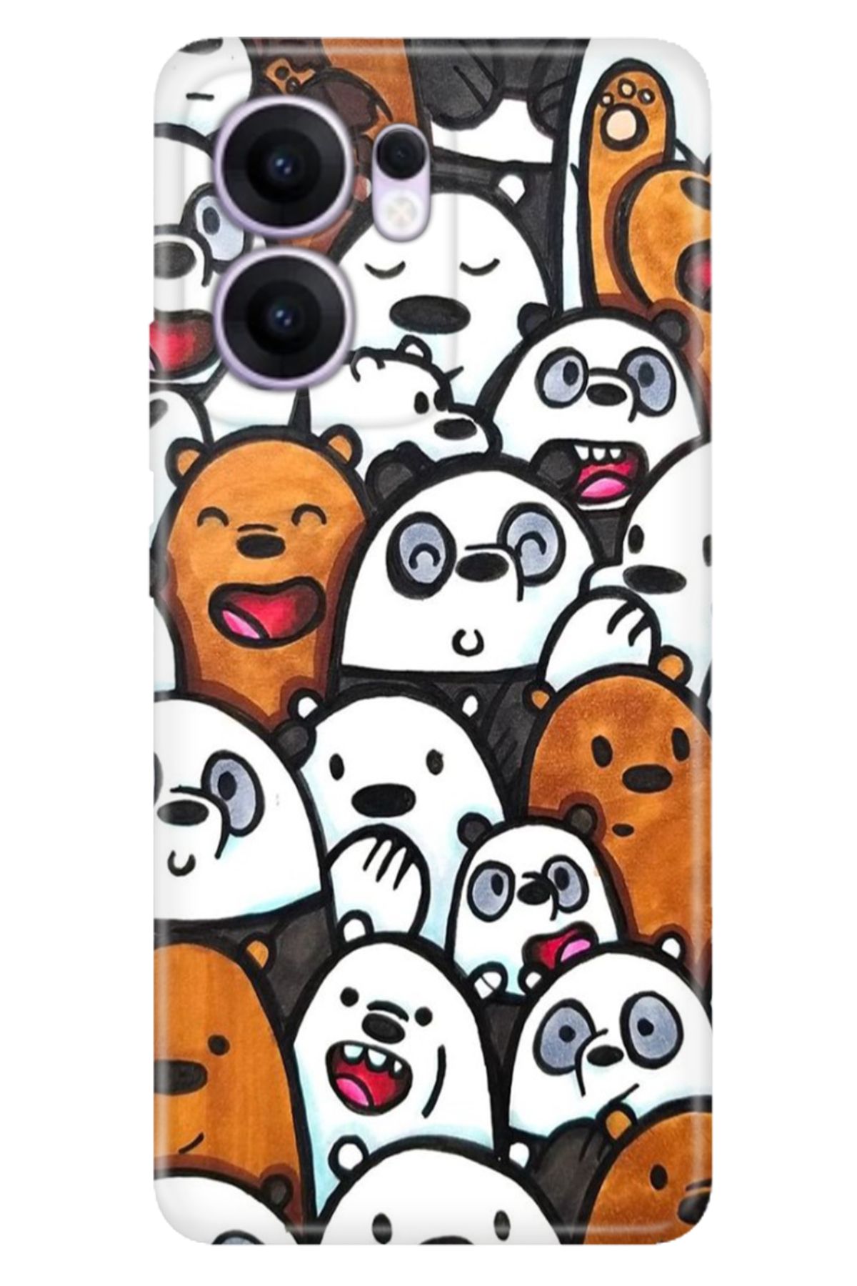 OPPO Reno 13F 5G Kılıf Tema Art Desenli Baskılı Silikon Tatliş