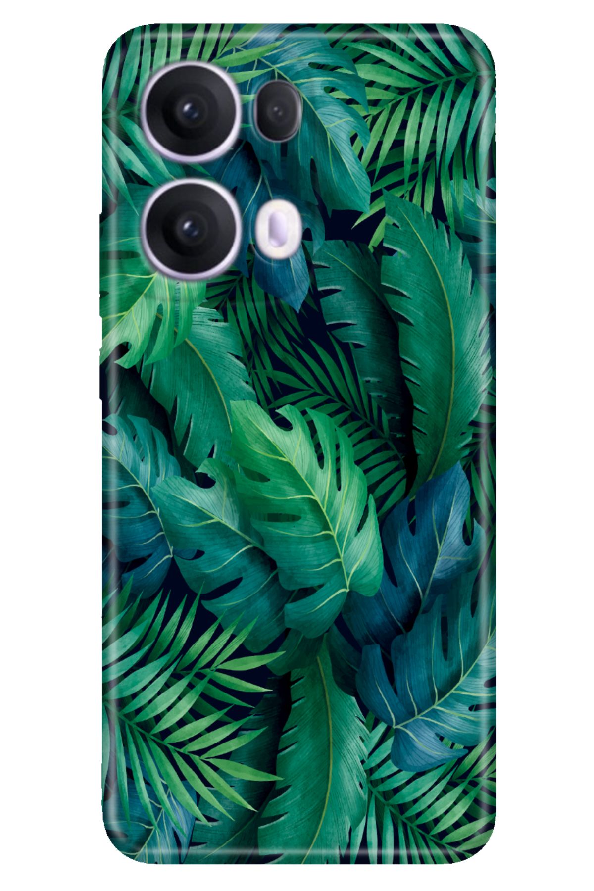OPPO Reno 13 Pro Kılıf Oppo Renkli Silikon Baskılı TPU Tropical