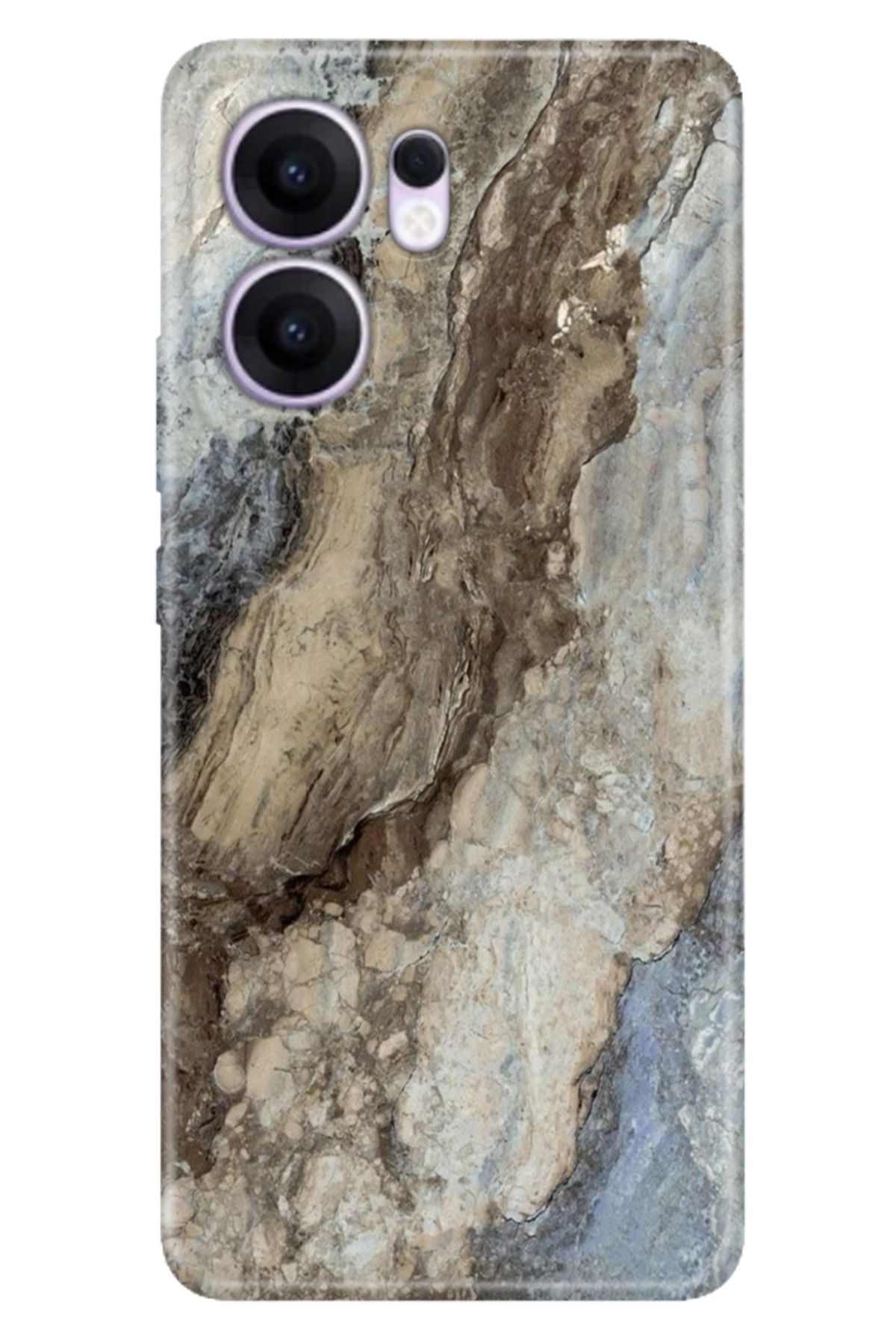 OPPO Reno 13F 5G Kılıf Tema Art Desenli Baskılı Silikon Safari Mermer