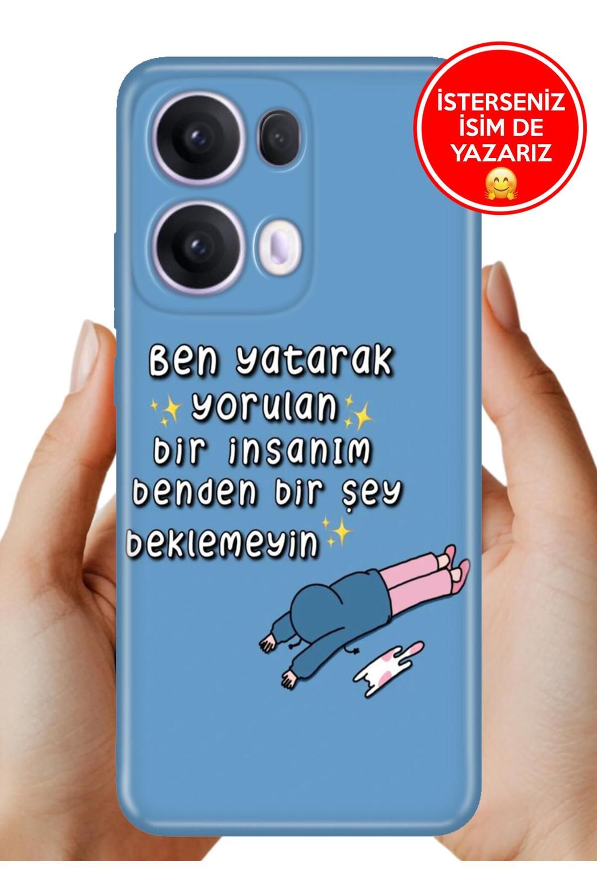 OPPO Reno 13 Pro Kılıf Oppo Reno 13 Pro A Kalite Baskılı Art Silikon Yorgunum
