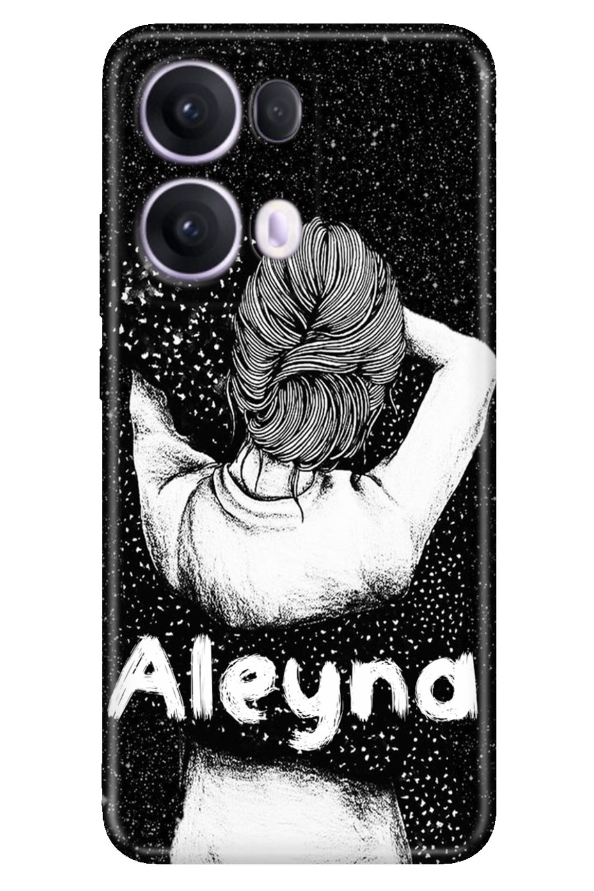 OPPO Reno 13 Pro Oppo Kılıf Tema İsim Yazılı Kişiye Özel Silikon Kapak Model-24