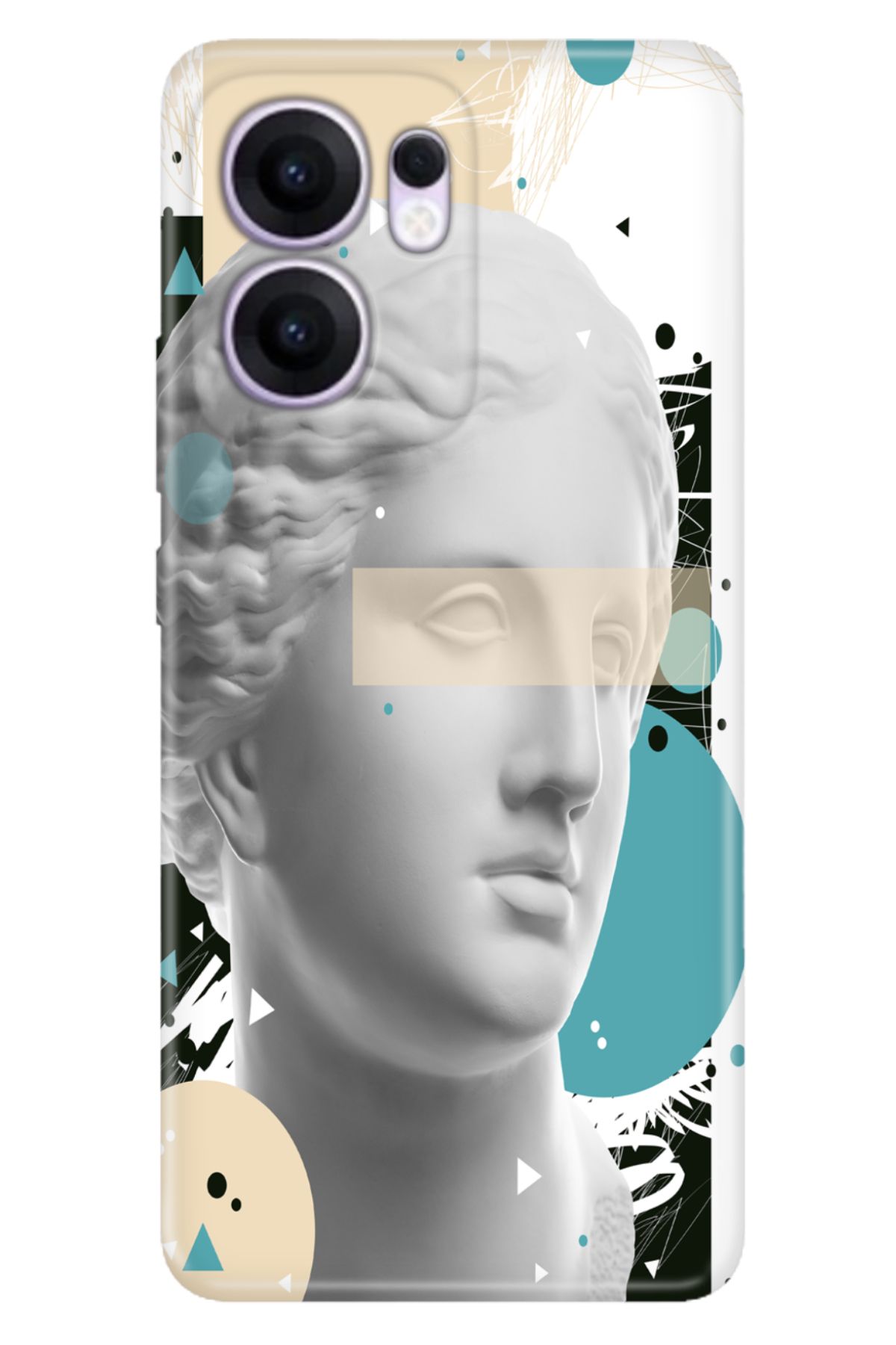 OPPO Reno 13F 5G Kılıf Dekoratif Silikon Baskılı Kapak Venus Pop Art