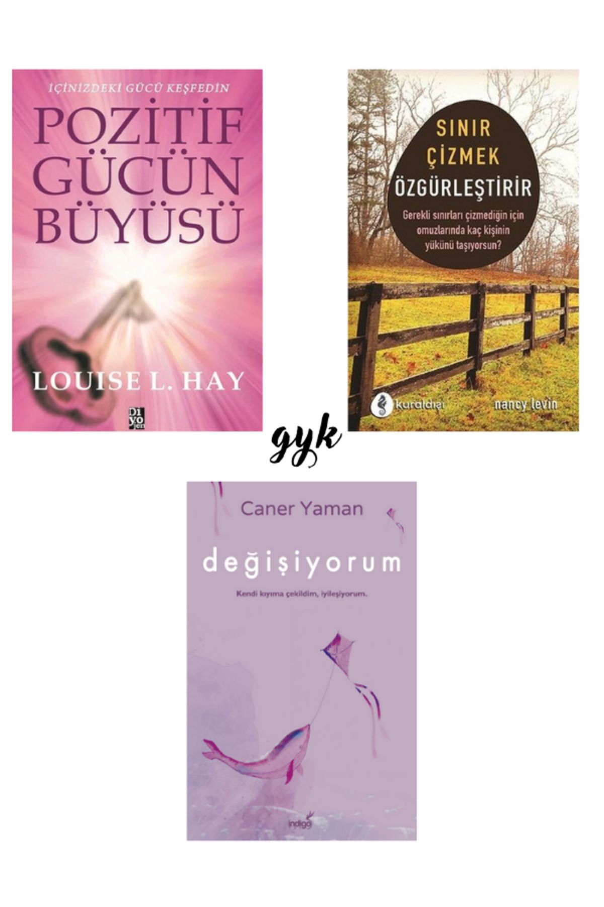 Diyojen Yayıncılık Pozitif Gücün Büyüsü - Sınır Çizmek Özgürleştirir - Değişiyorum 3'lü SET