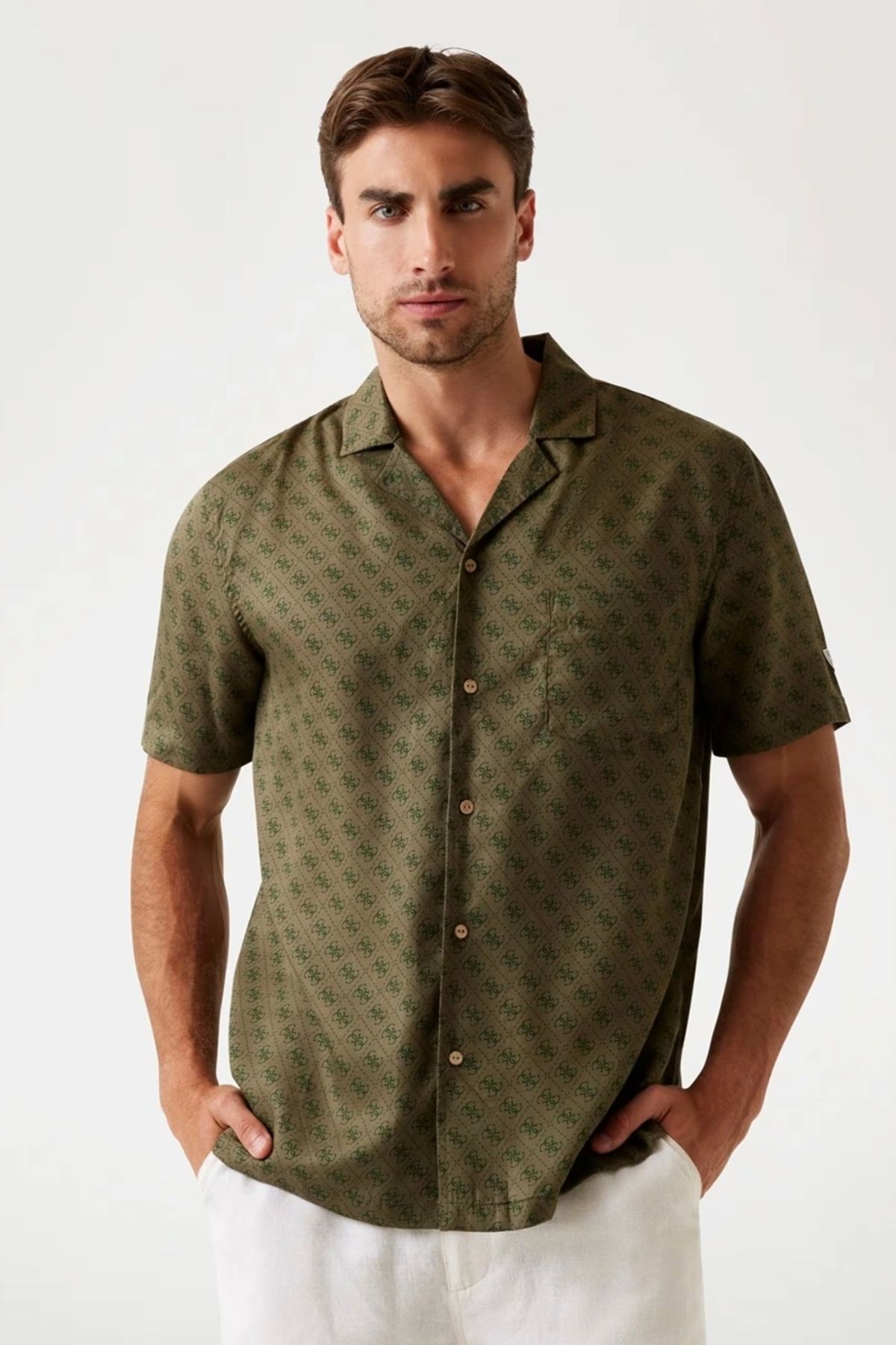 Guess SS BOWLING AOP SHIRT