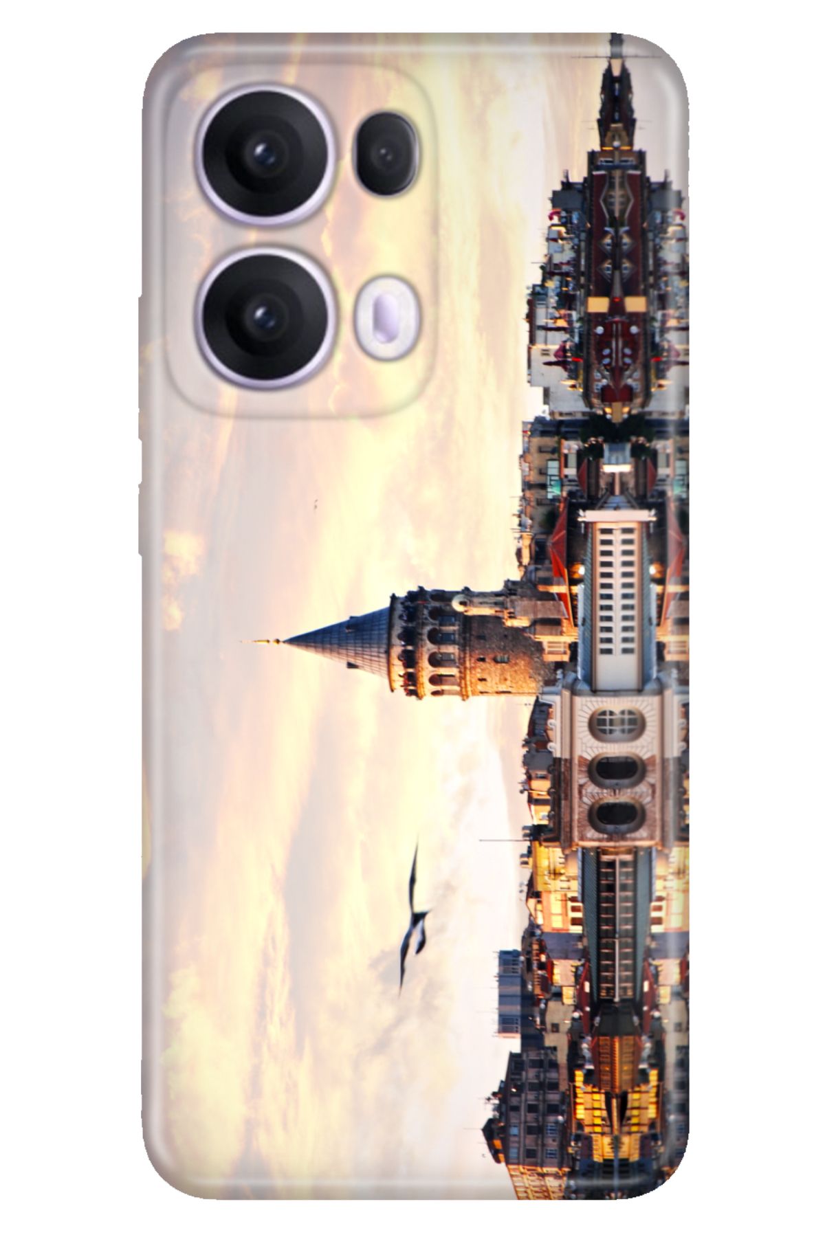 OPPO Reno 13 Pro Kılıf Oppo Dekoratif Silikon Baskılı Kapak Yeditepe