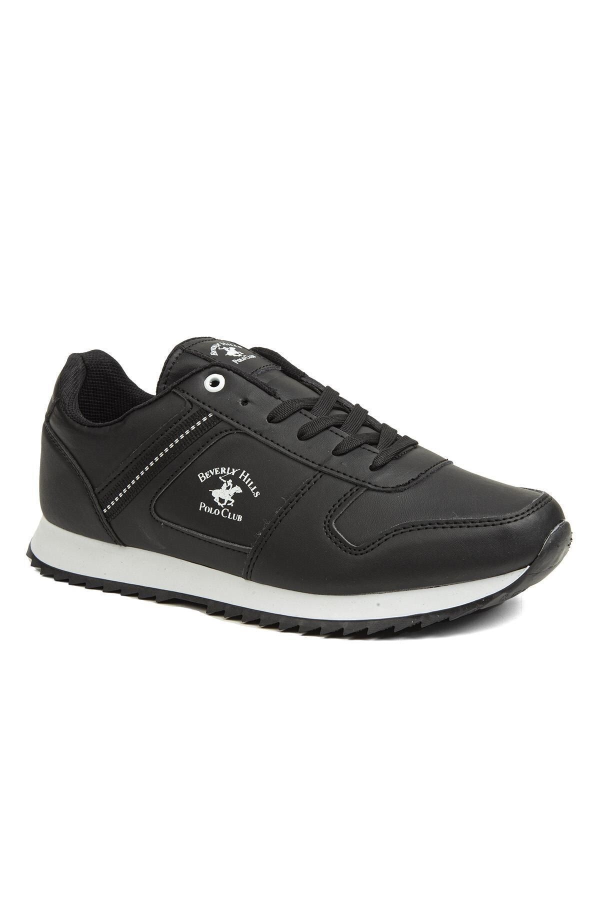 Bağcıklı Günlük Spor Ayakkabı Siyah/Beyaz Sneaker