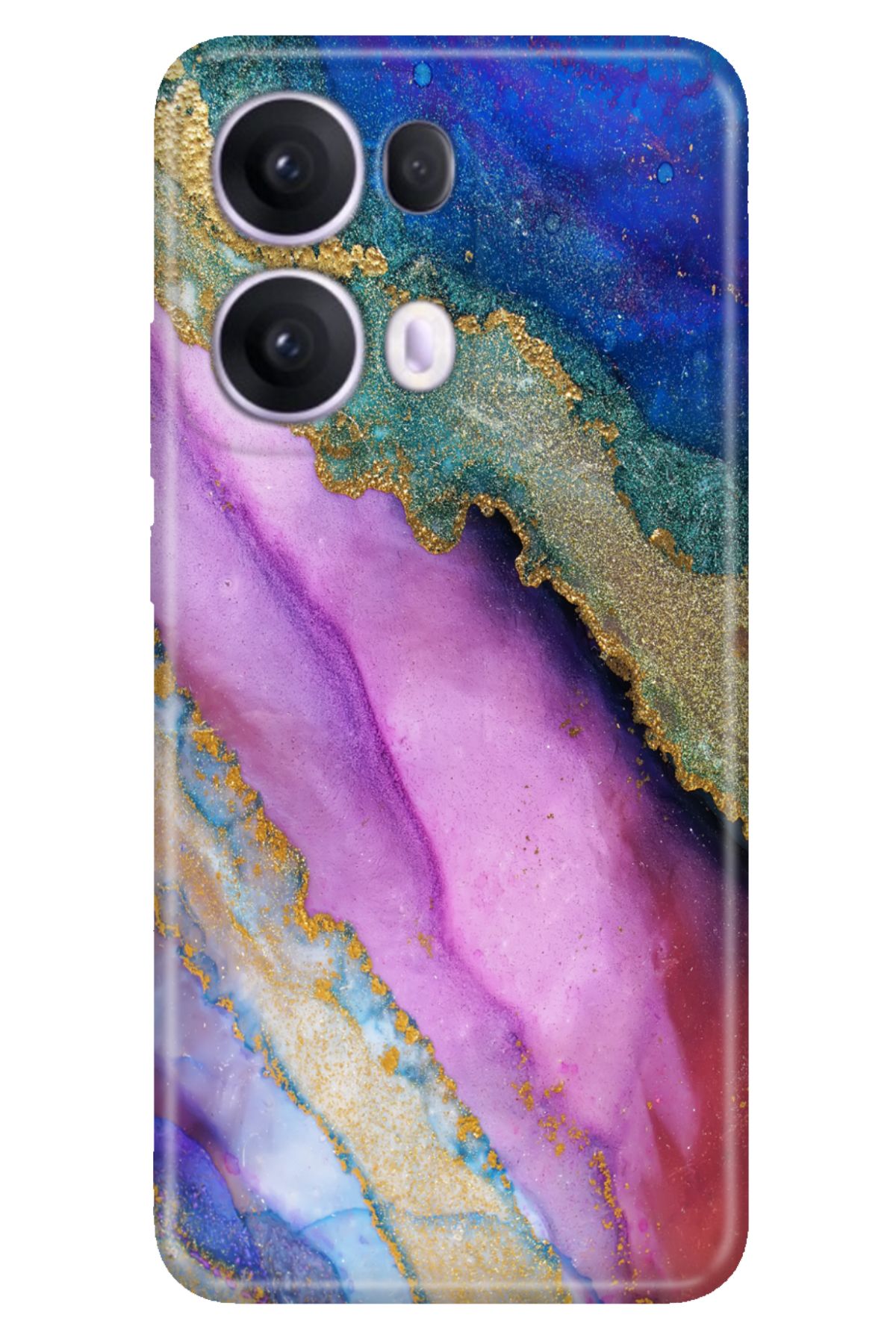 OPPO Reno 13 Pro Kılıf Oppo Renkli Silikon Baskılı TPU SohoMermer
