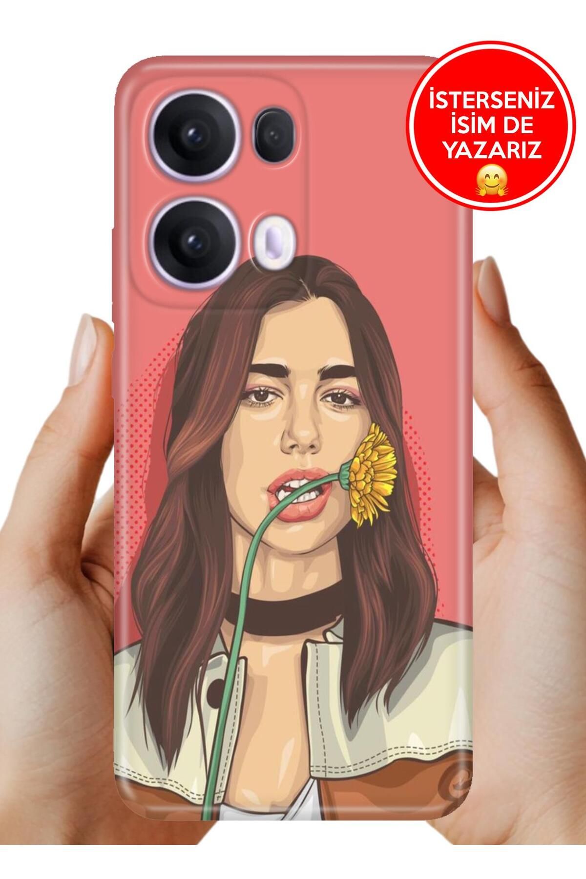 OPPO Reno 13 Pro Kılıf Oppo Reno 13 Pro Ergonomik Resimli Desenli Silikon Dua