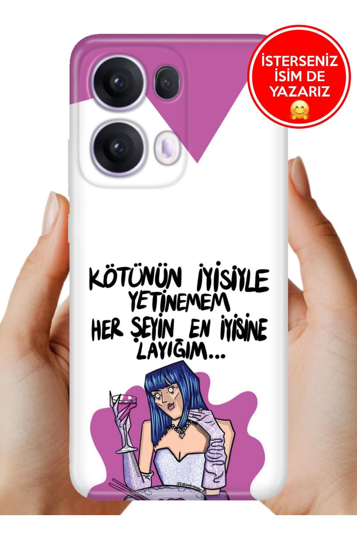 OPPO Reno 13 Pro Kılıf Oppo Reno 13 Pro Kamera Korumalı Full Desen Arka Silikon Kötünün İyisi
