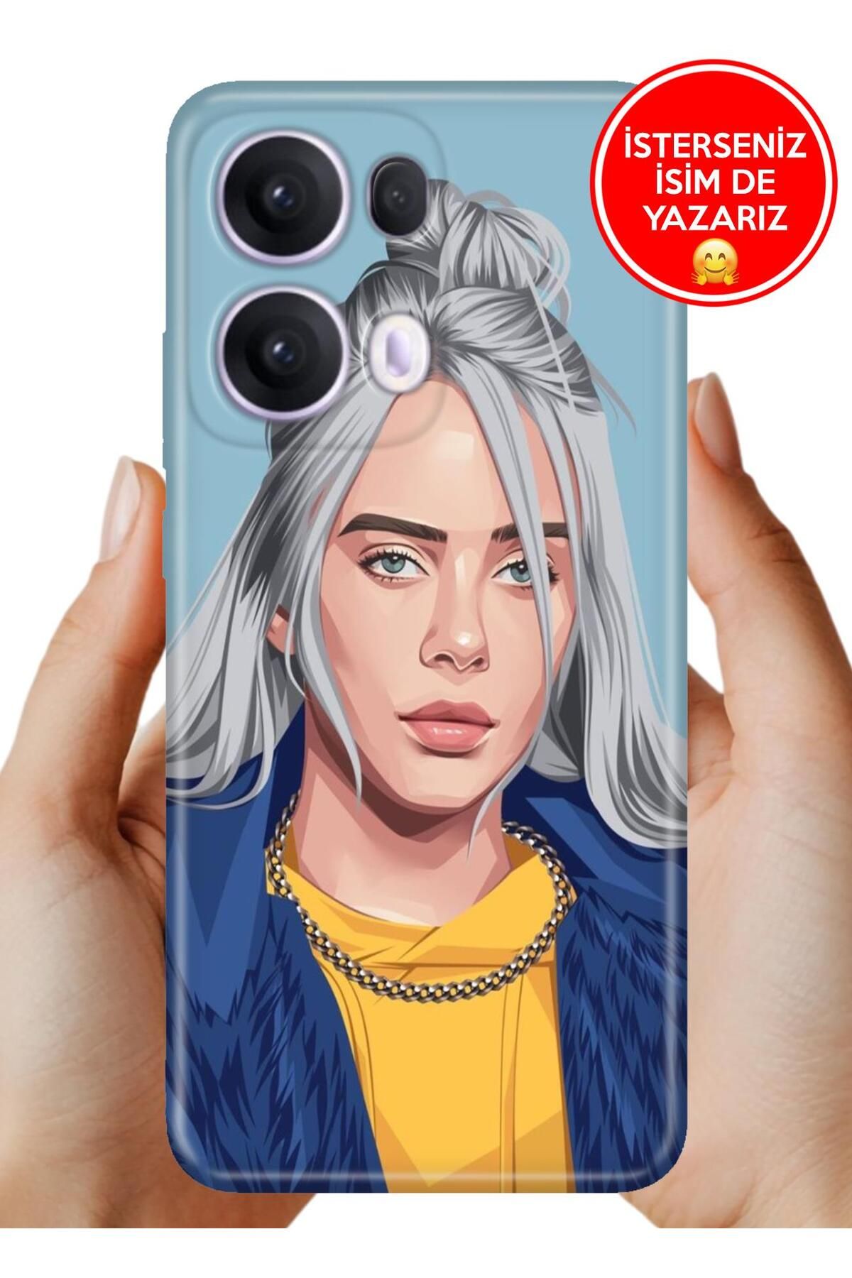 OPPO Reno 13 Pro Kılıf Oppo Reno 13 Pro Trend Desenli Esnek Kapak Billie