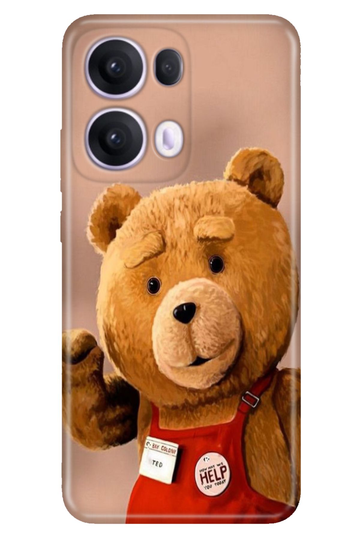 OPPO Reno 13 Pro Oppo Kılıf Tema Art Desenli Baskılı Silikon Teddy