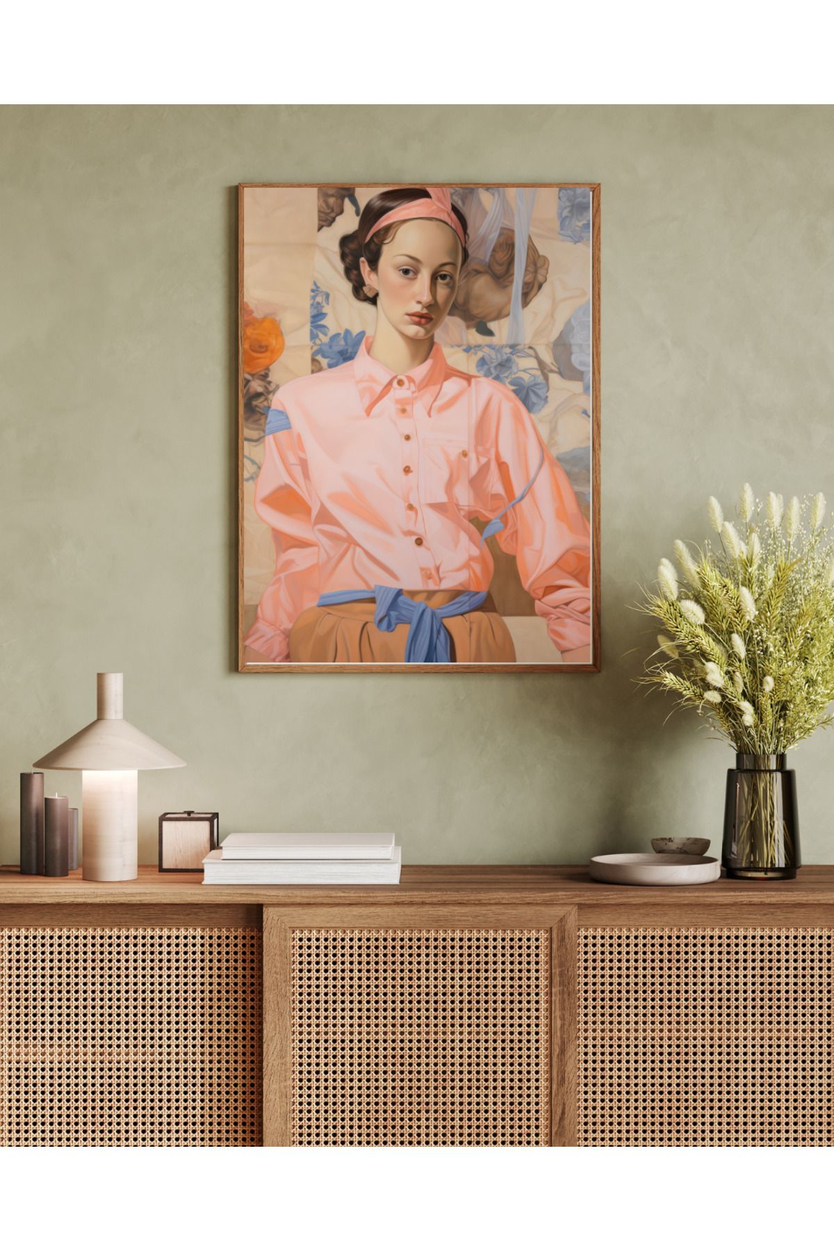 woodhomeworks tek parça salon ofis dekor tablo