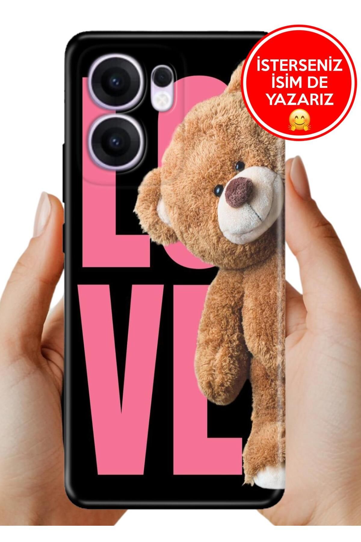 OPPO Reno 13F 5g Kılıf Oppo Reno 13F A Kalite Baskılı Art Silikon LoveTeddy