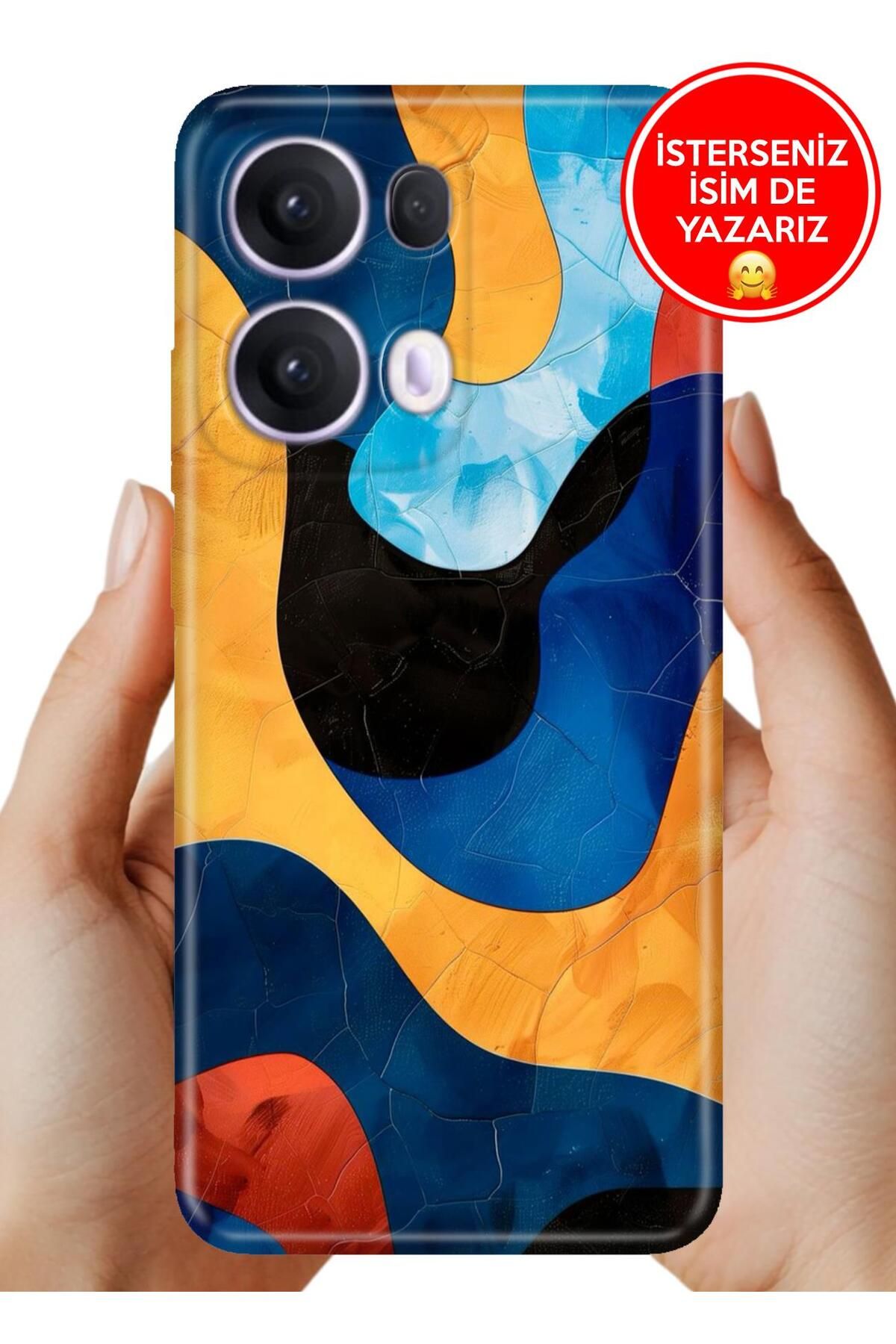 OPPO Reno 13 Pro Kılıf Oppo Reno 13 Pro A Kalite Baskılı Art Silikon Boyama 8875