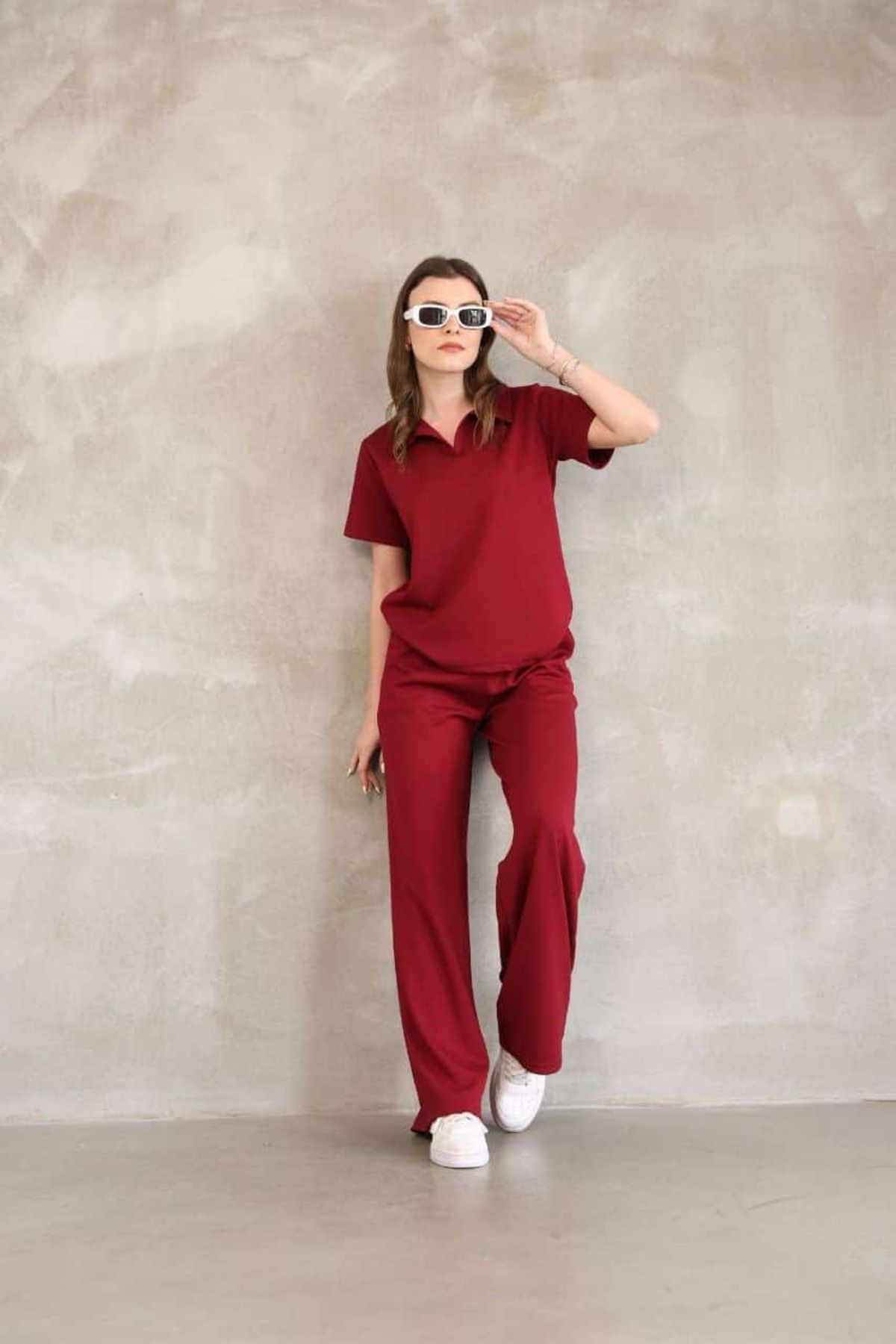 Heraco Polo Yaka Bordo Takım