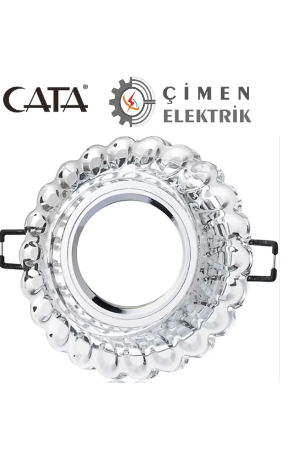 MELFSHOP CATA CT 6594 Sümbül Cam Spot Kasası Led Çerçeveli Günışığı - Priz ve Anahtar İçin Uyumlu Çerçeve
