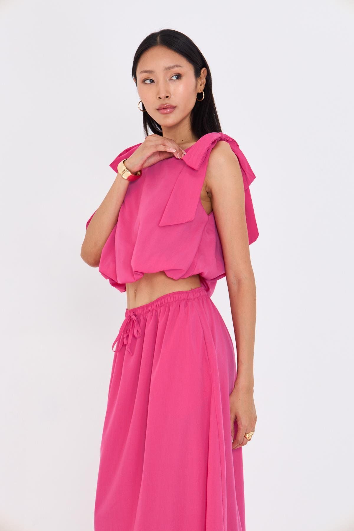 TIFFANY&TOMATO Balon Poplin Bluz