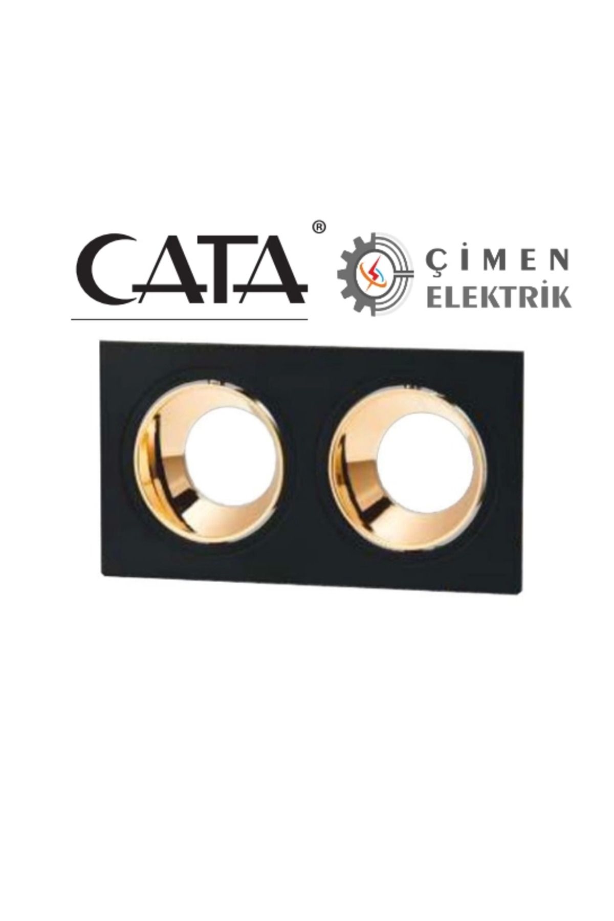 Heez CATA CT 5056 Jaguar Siyah Bakır İkili Spot Kasası