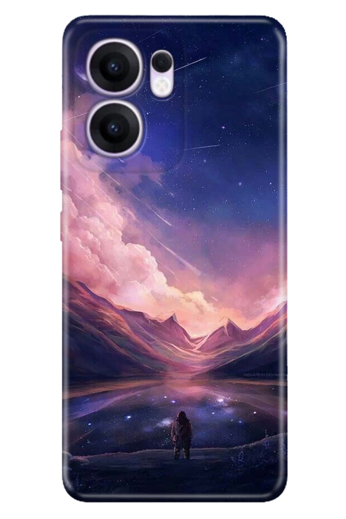 OPPO Reno 13F 5G Kılıf Renkli Silikon Baskılı TPU Mars Life