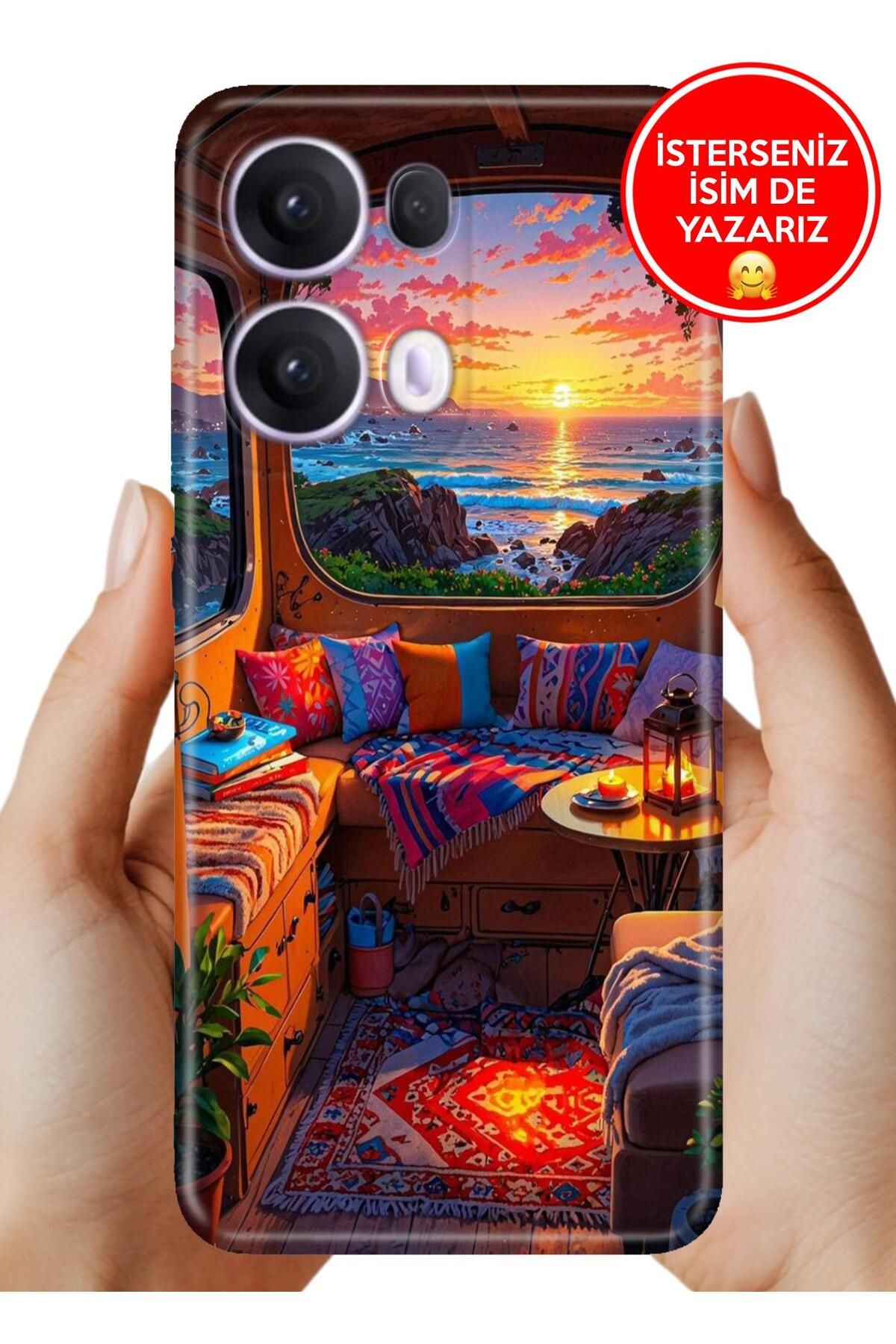 OPPO Reno 13 Pro Kılıf Oppo Reno 13 Pro TPU Resimli Silikon Karavan