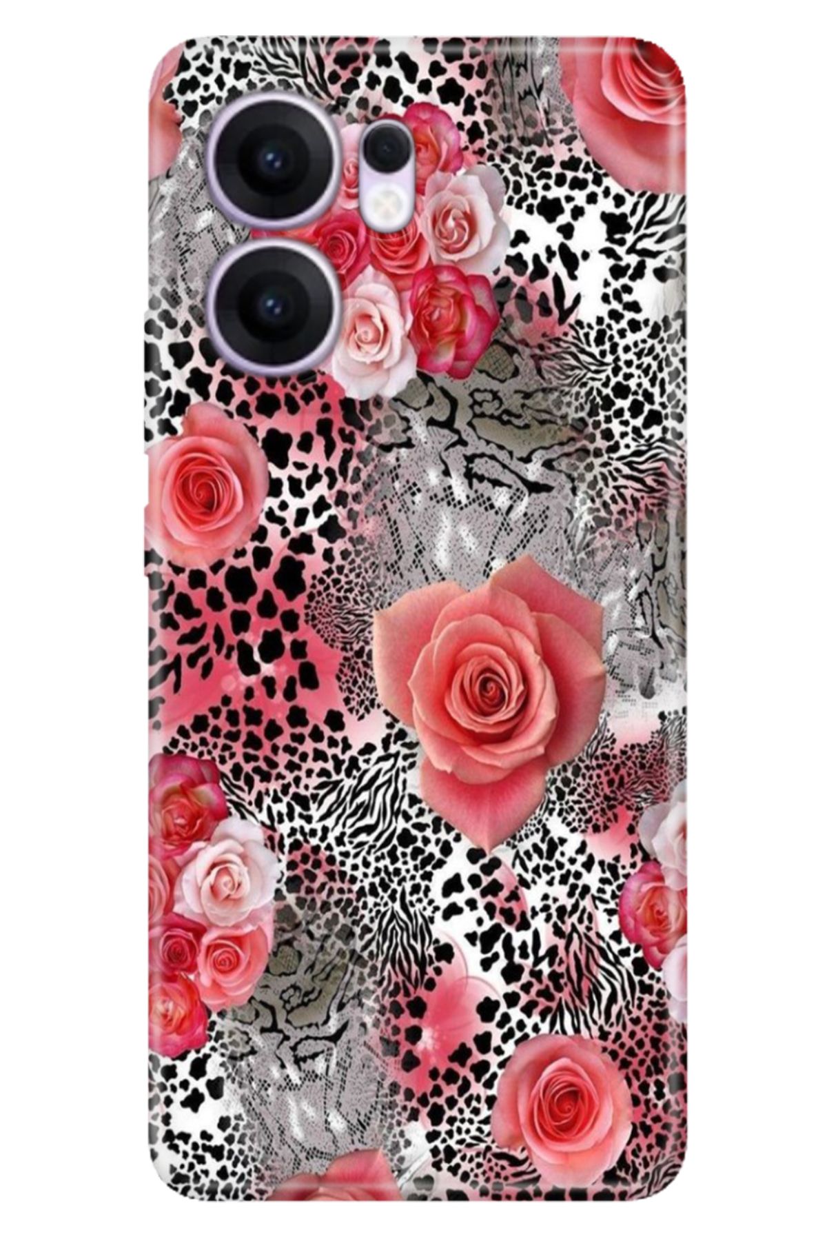 OPPO Reno 13F 5G Kılıf Tema Art Desenli Baskılı Silikon Leopare