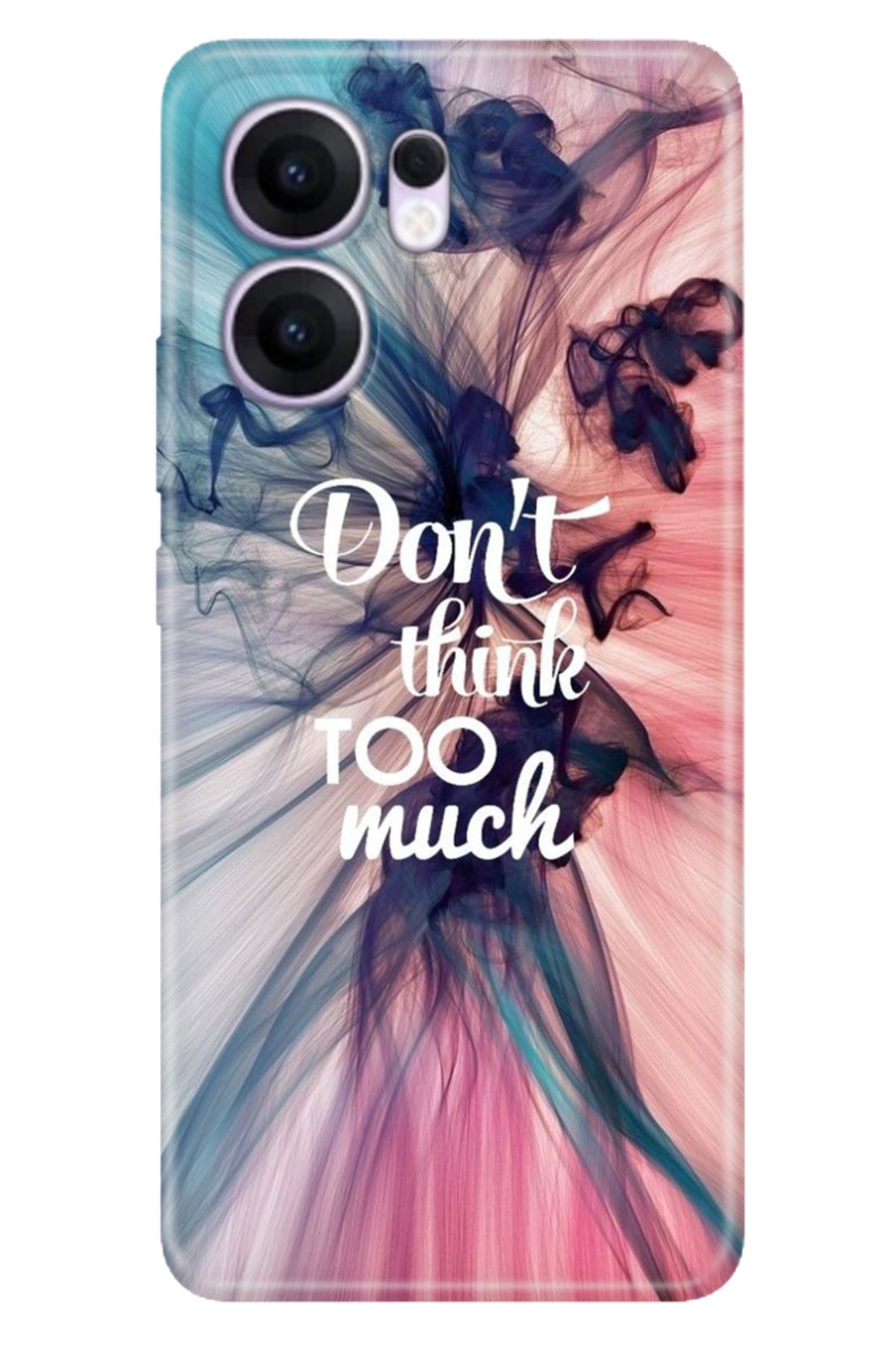 OPPO Reno 13F 5G Kılıf Dekoratif Silikon Baskılı Kapak Too Much