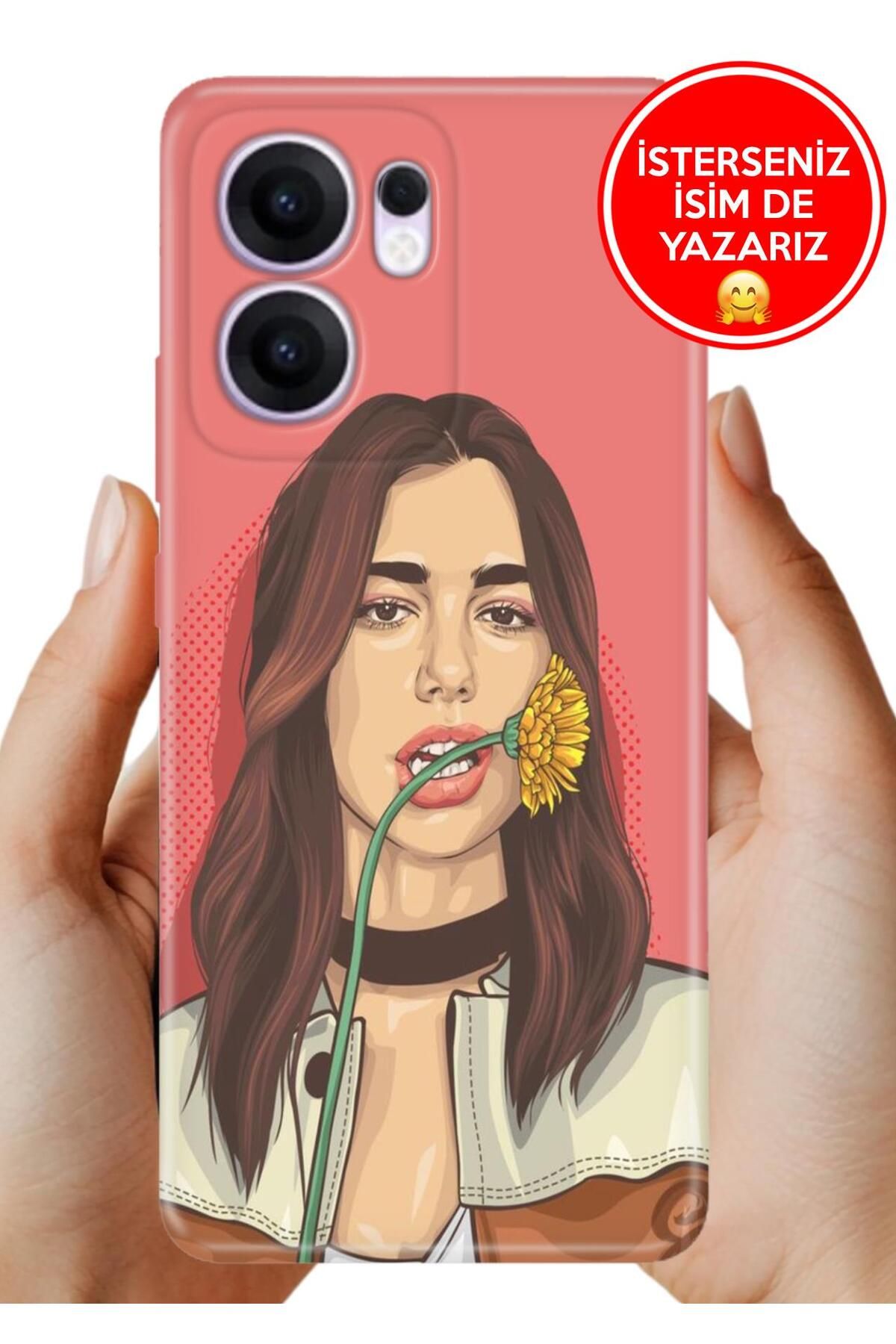 OPPO Reno 13F 5g Kılıf Oppo Reno 13F Ergonomik Resimli Desenli Silikon Dua