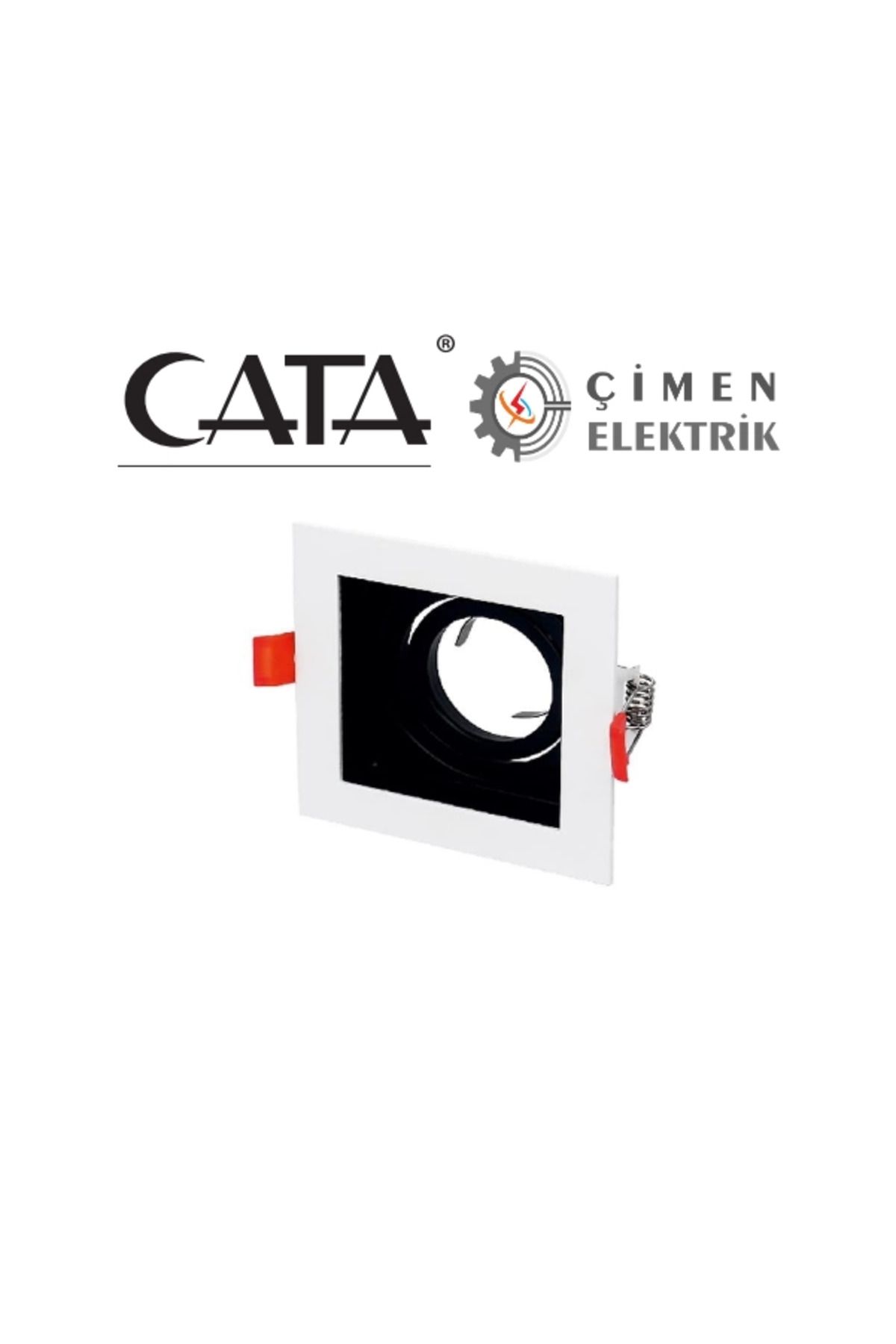 KAKTÜS JACK CATA CT 5222 Beyaz (Siyah) Spot Kasası