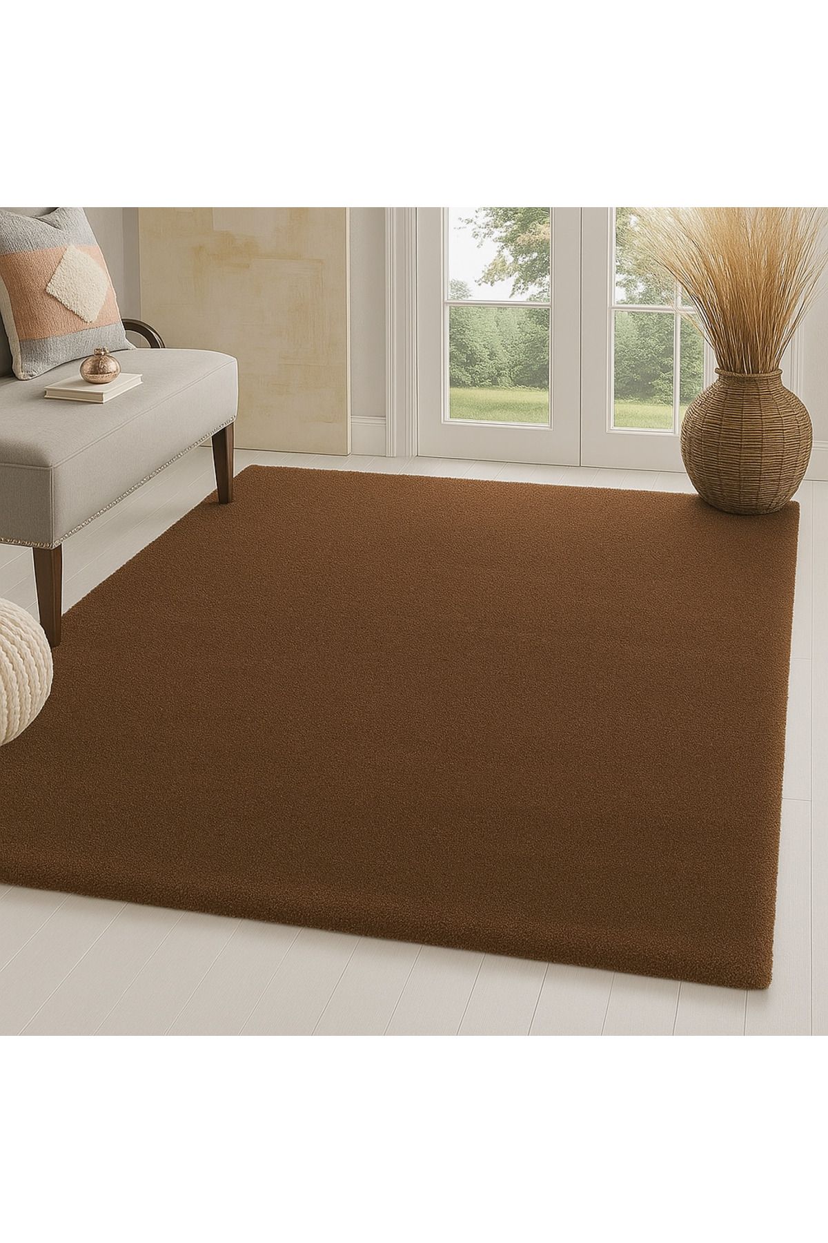 Carpetella Yumuşak Peluş Halı Kaymaz Tabanlı