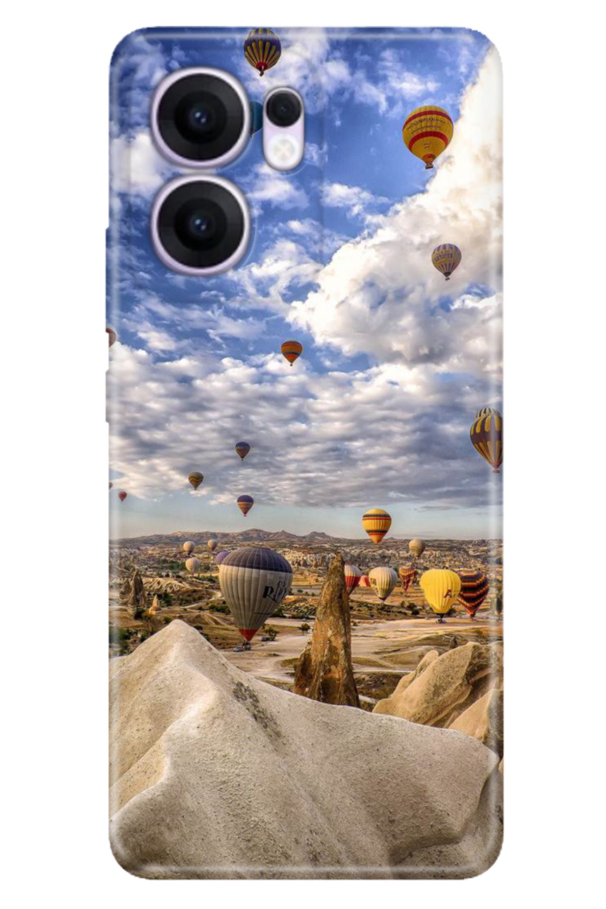 OPPO Reno 13F 5G Kılıf Renkli Silikon Baskılı TPU Ürgüp Kapadokya