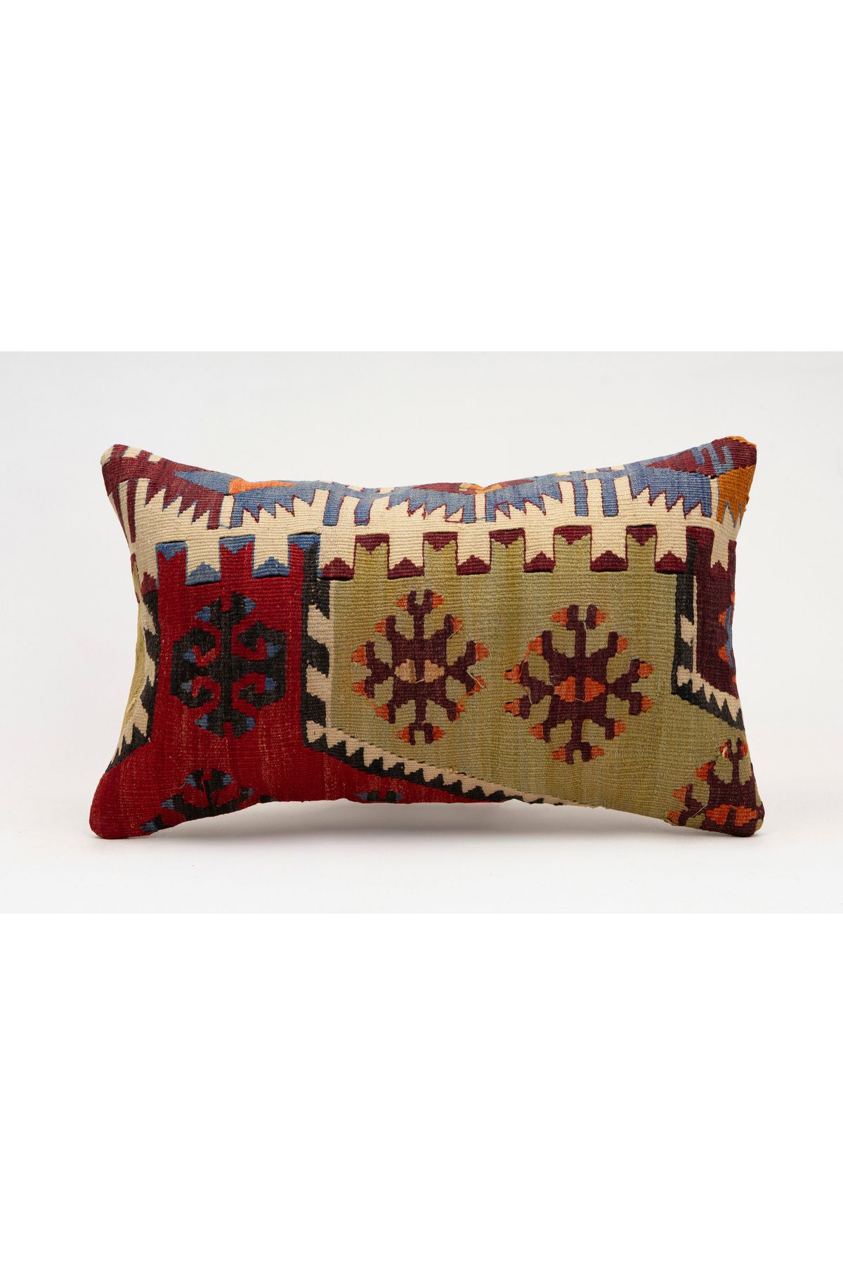 Kilim Whole Sale El Yapımı Kilim'den Yapılmış Vintage Kırlent Kılıfı, Yün, 30x50 Cm