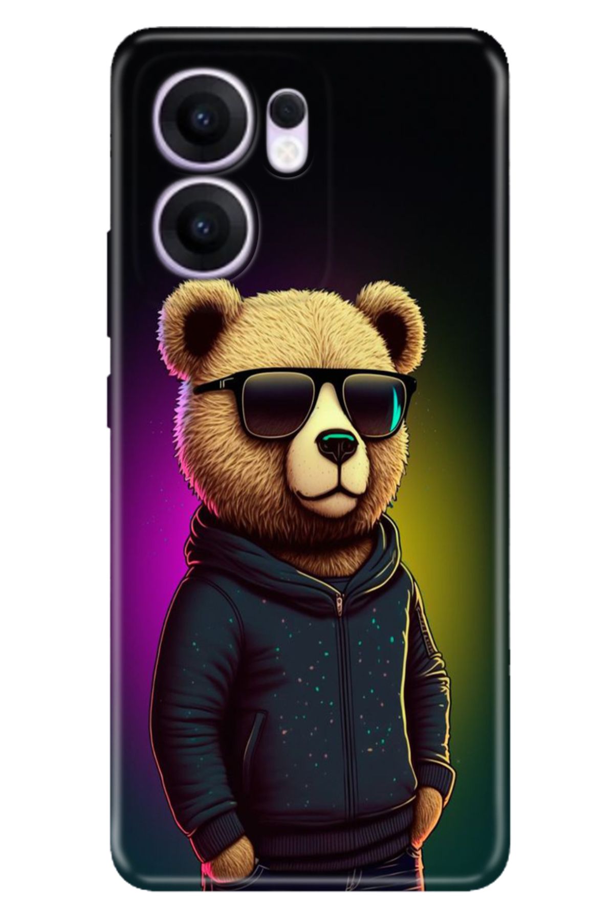 OPPO Reno 13F 5G Kılıf Tema Trendy Silikon Baskılı Cool Teddy