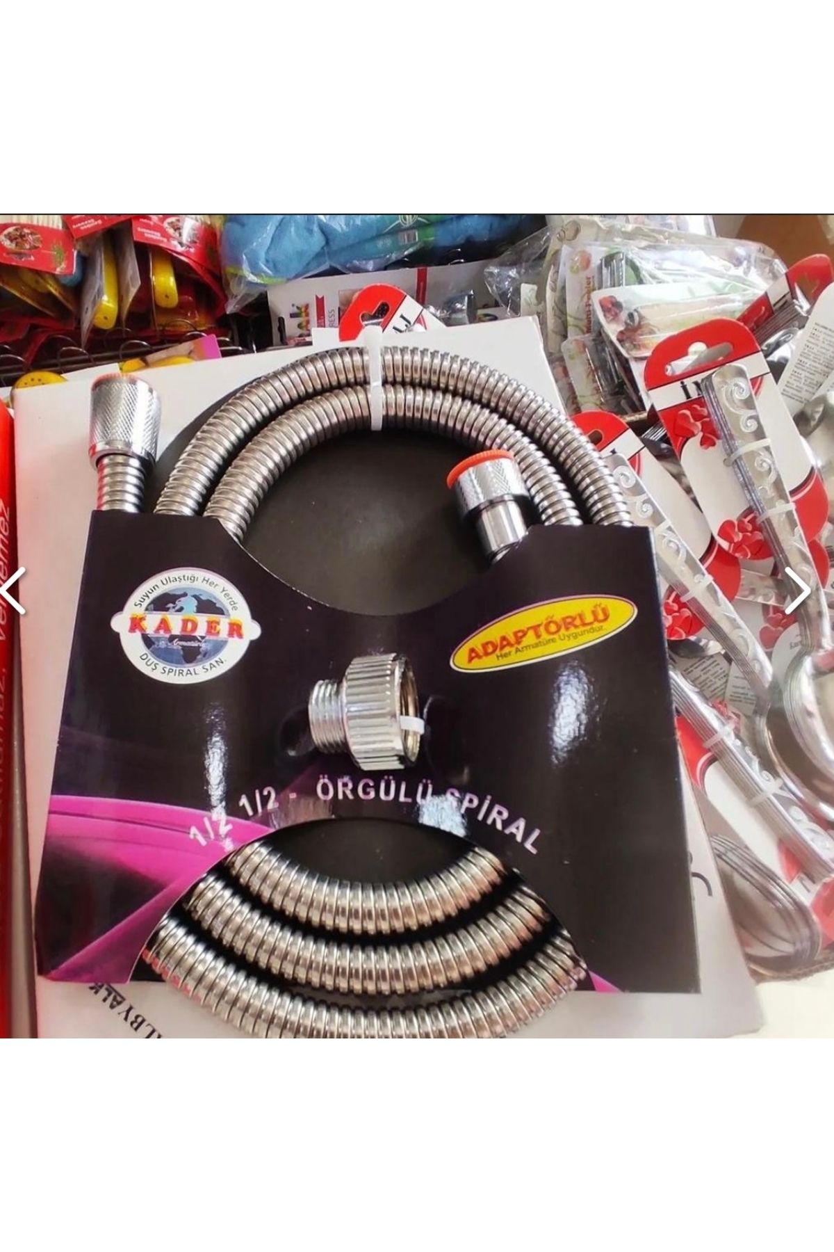 heybecollection Spiral Duş Başlığı Hortumu(ADAPTÖRLÜ)
